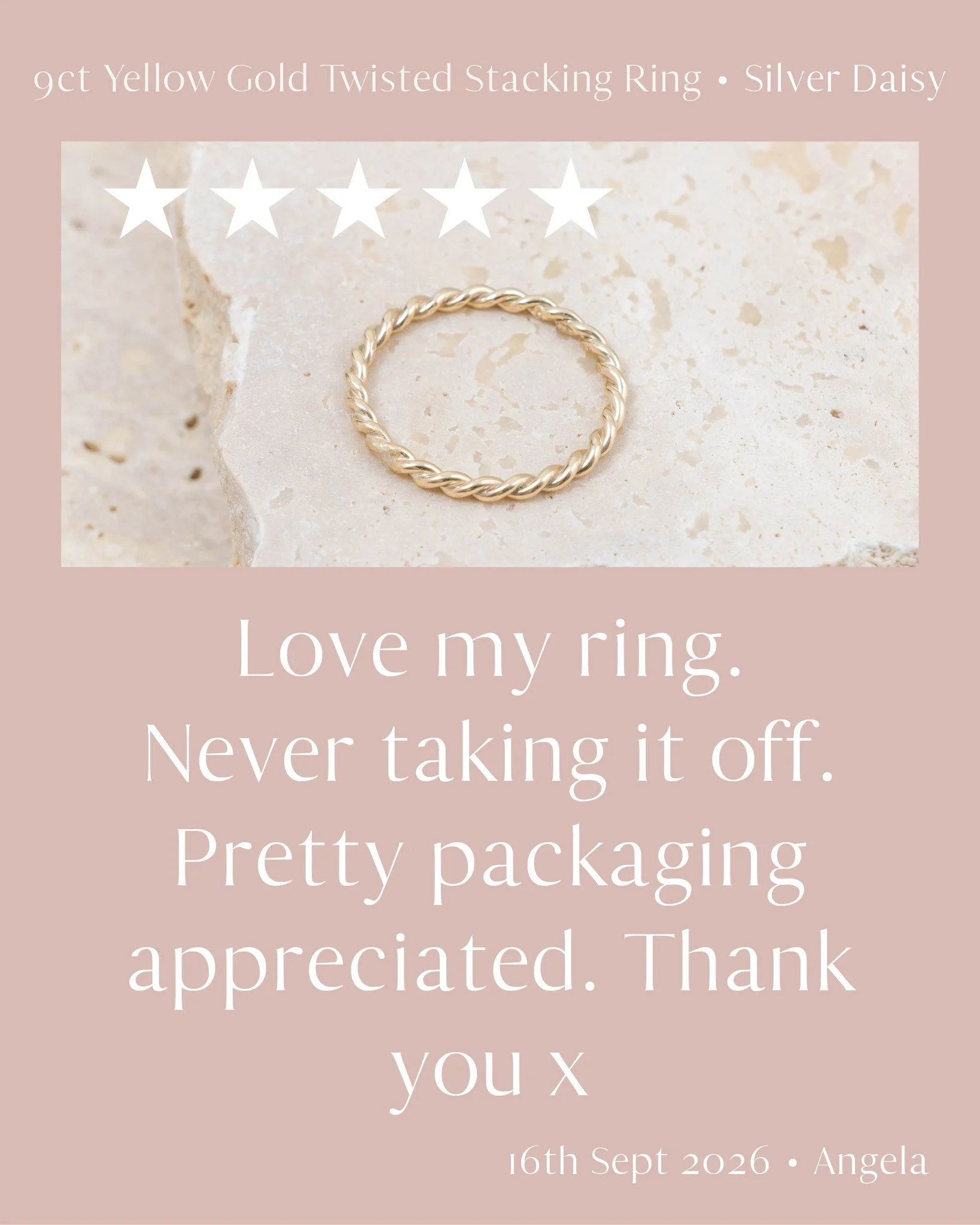 Lovely to hear from you guys!

Shop via the link in my bio or visit: https://www.silverdaisy.co.uk

#StAlbans
#HertsLife
#JewelleryWorkshop
#SmallBusiness
#silverdaisy