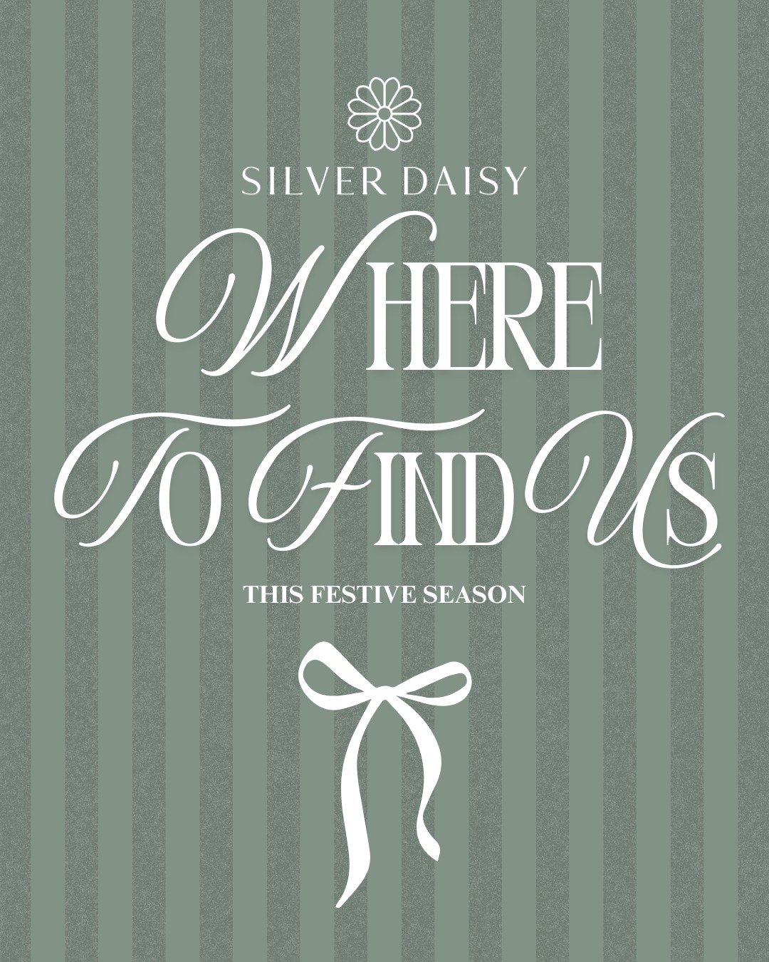 Where to find us this festive season...

Here&rsquo;s where you&rsquo;ll find Silver Daisy this autumn and Christmas. Come along to browse our handmade jewellery, find a thoughtful gift or choose something for yourself.

NOVEMBER

7 November &middot;