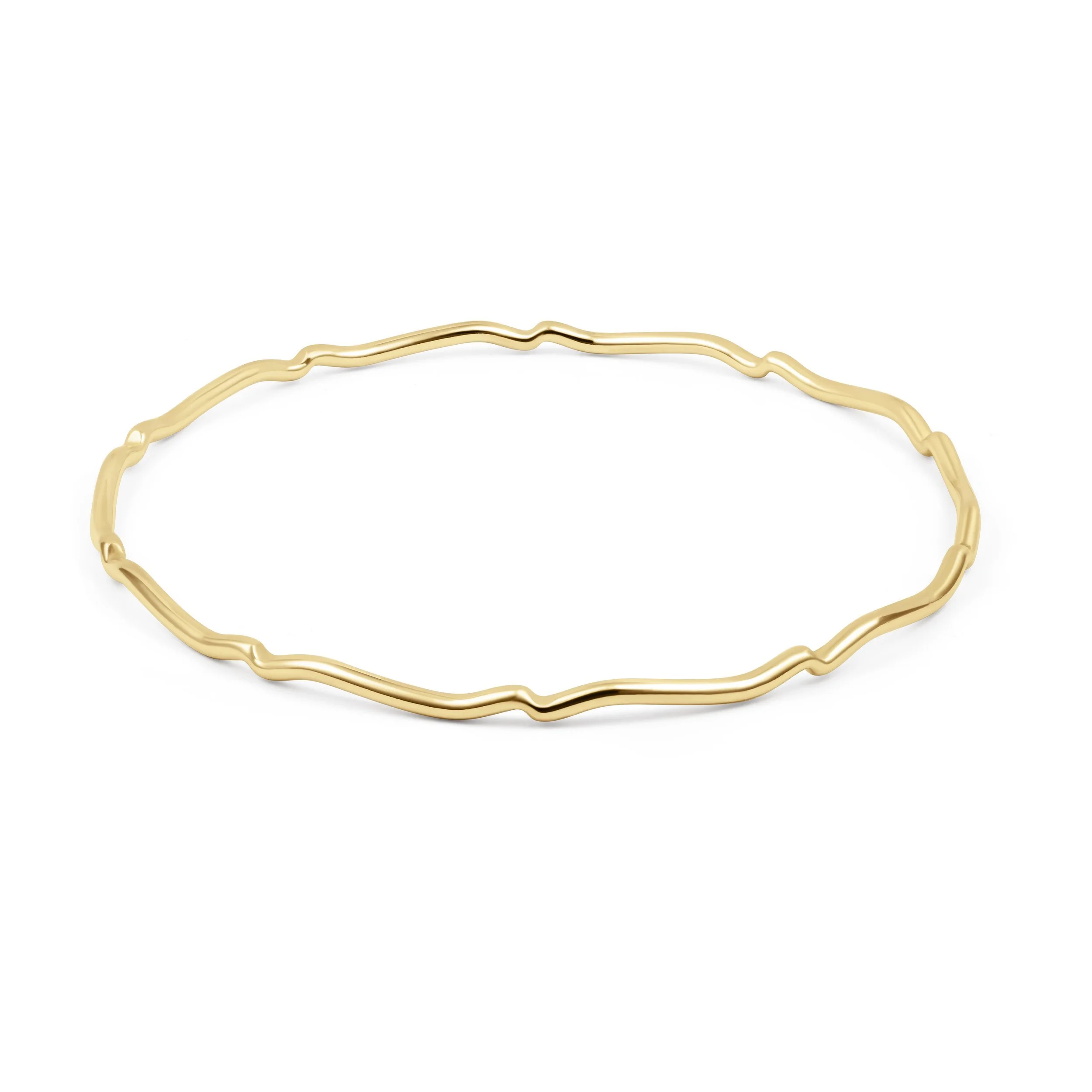 9ct Gold Scallop Bangle