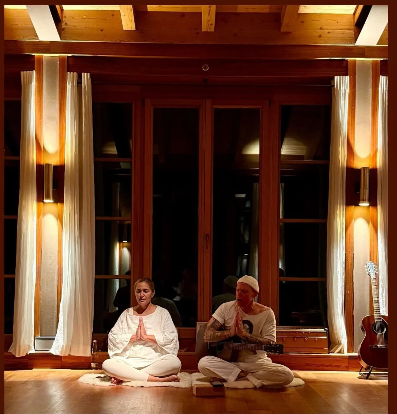 thank you for having us again @schlosselmau 
it is always so special to sing &amp; meditate in these serene surroundings. 

grateful for @johannesmikenda @patrickyogi andr&eacute; daiy&ucirc; steiner and all the beautiful people who openend their hea