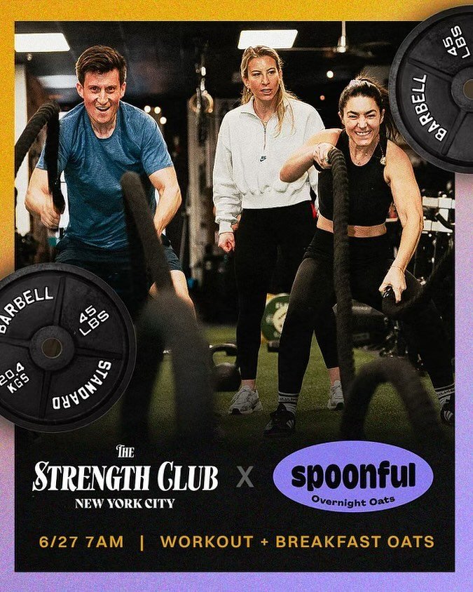 Fuel your strength and power your day! 💪🏾

We&rsquo;re excited to team up with @grabspoonful for the ultimate breakfast collab. Start your morning right this Thursday when you join the 7am Upper Body day and enjoy delicious, nutritious oats. 

We k