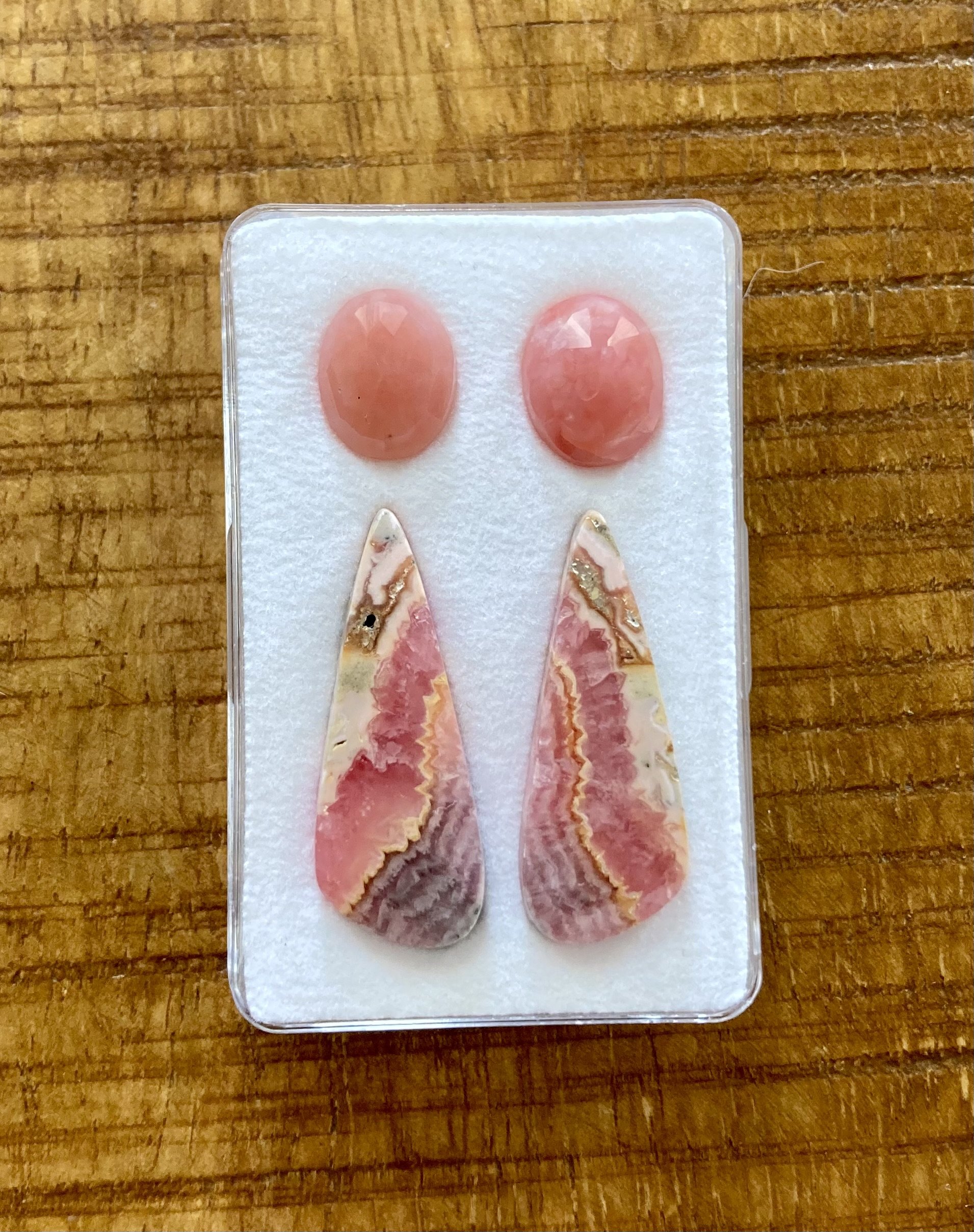 Roze Peruaanse Opaal + Rodochrosiet