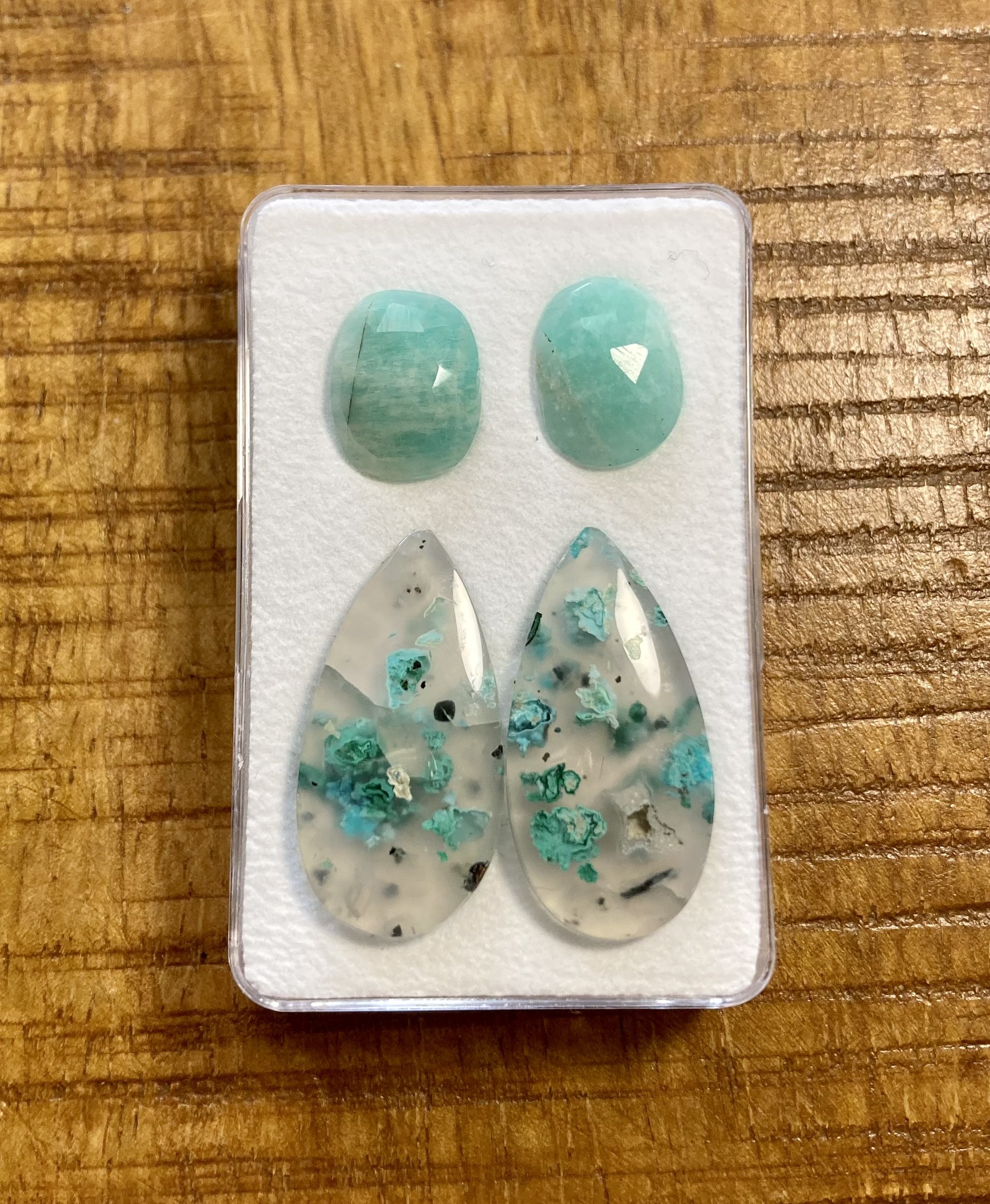 Amazoniet + Confetti Chrysocolla
