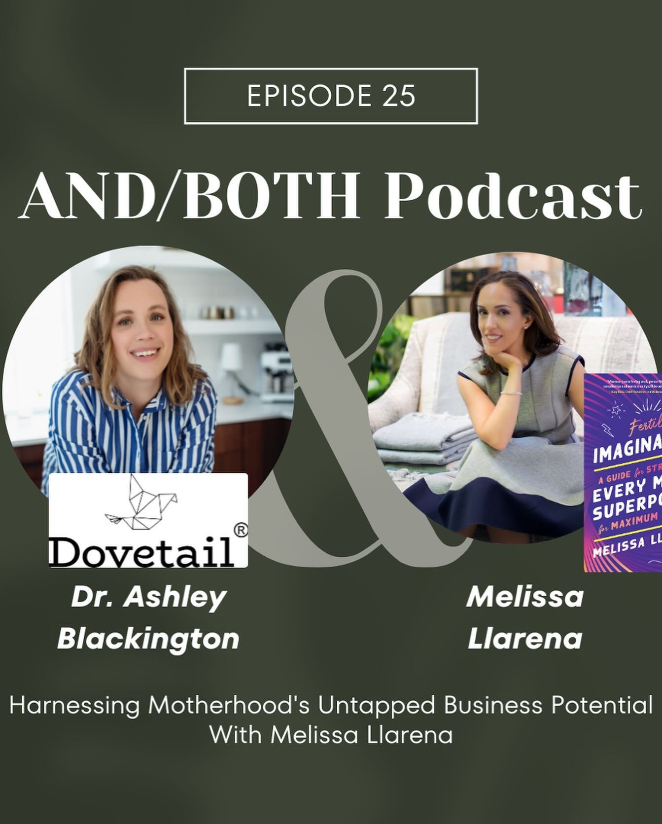 New episode Friday!

This week Melissa Llarena joins me in the studio to talk about motherhood and entrepreneurship- and how they have more in common than you may think! I love when people bring new perspective to the mix, to challenge some of the ru