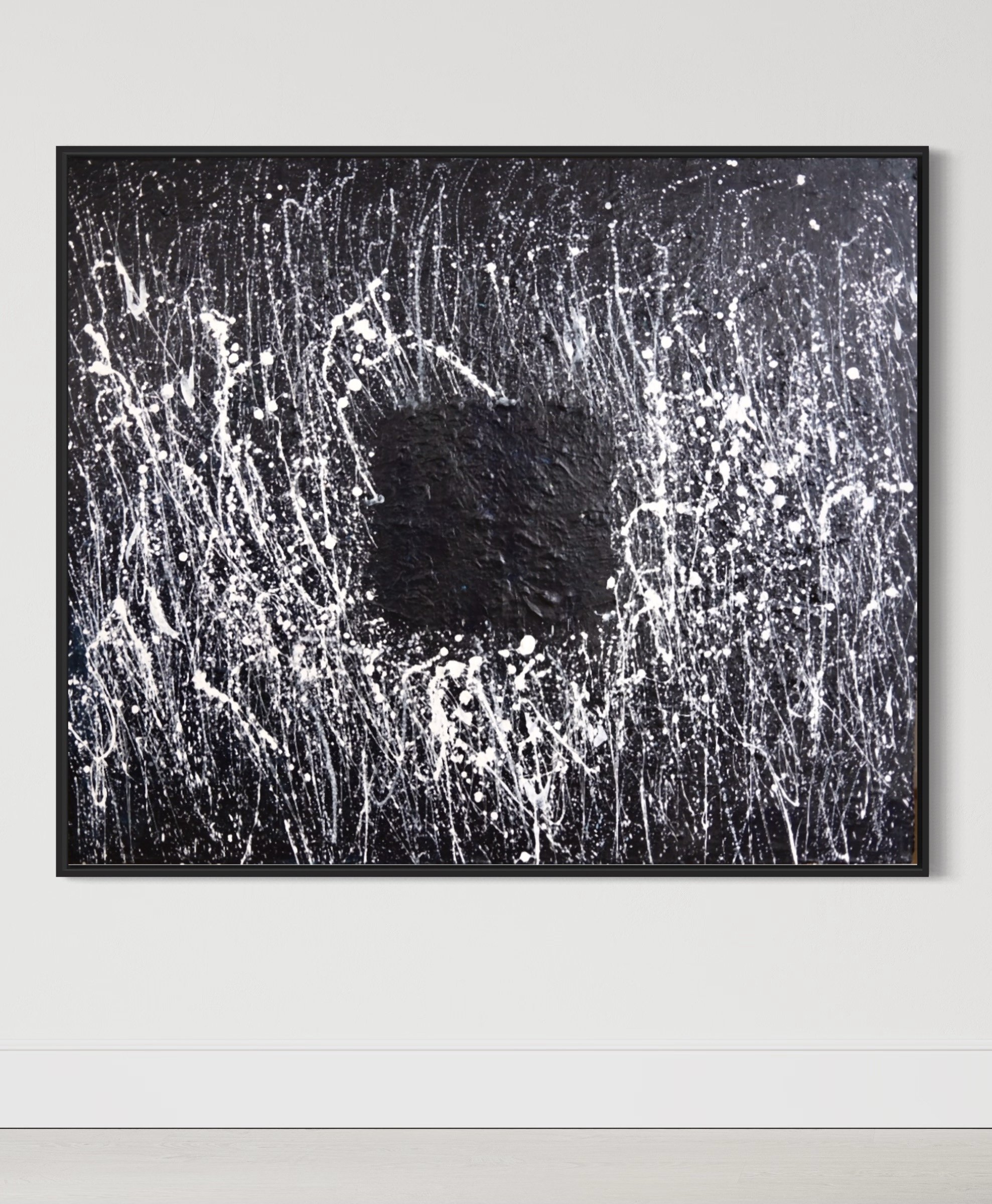 Space of silence, 2023. Oil & acrylic on linen canvas, 100x120 cm