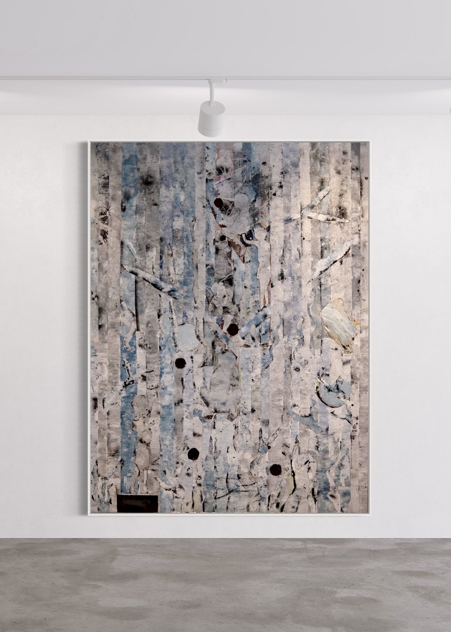 Shades of childhood memories, 2024
Mixed media 200x150 cm