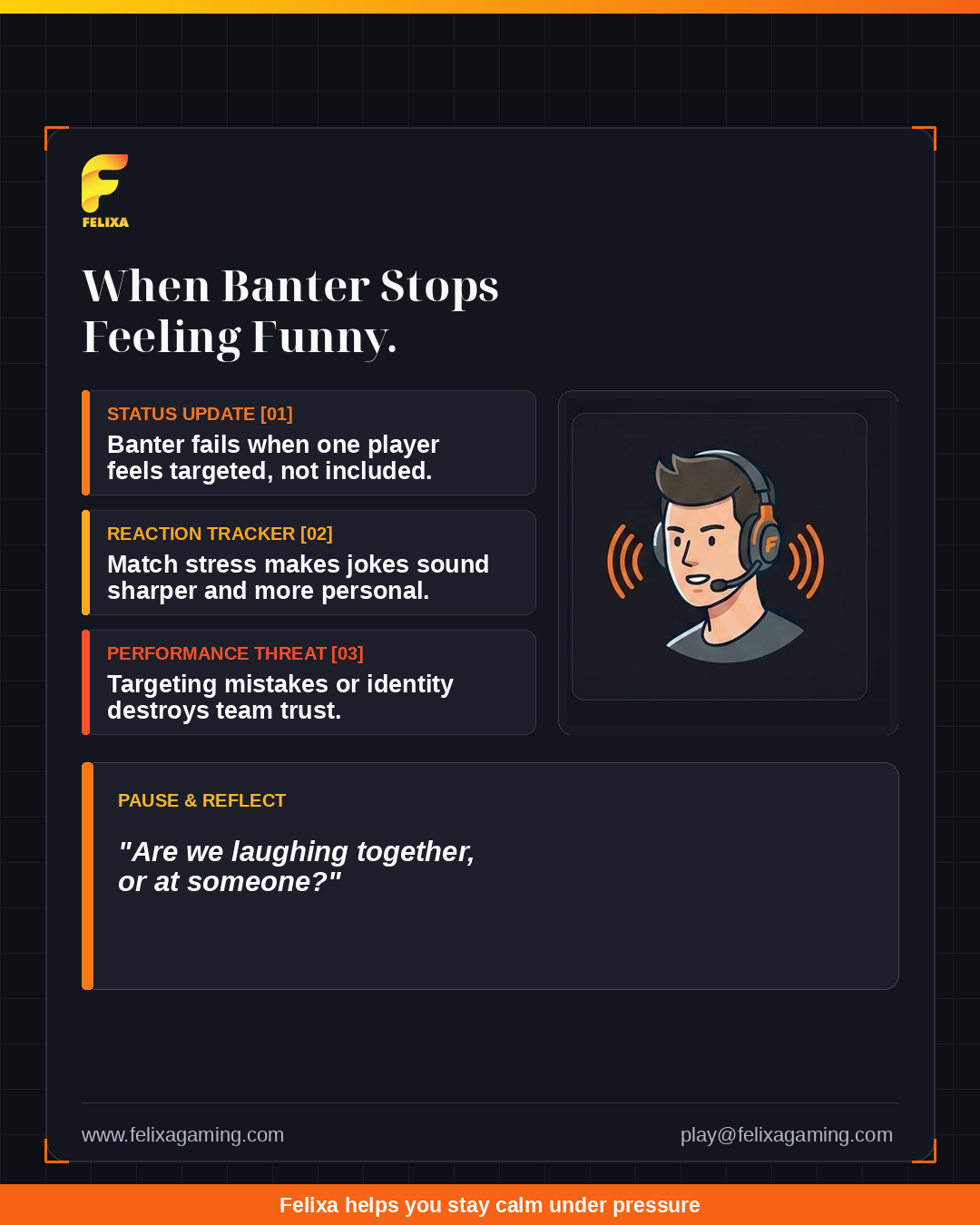 Banter can strengthen a team when everyone feels included. 