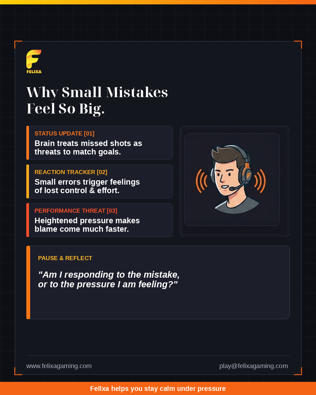 Why small errors feel so overwhelming