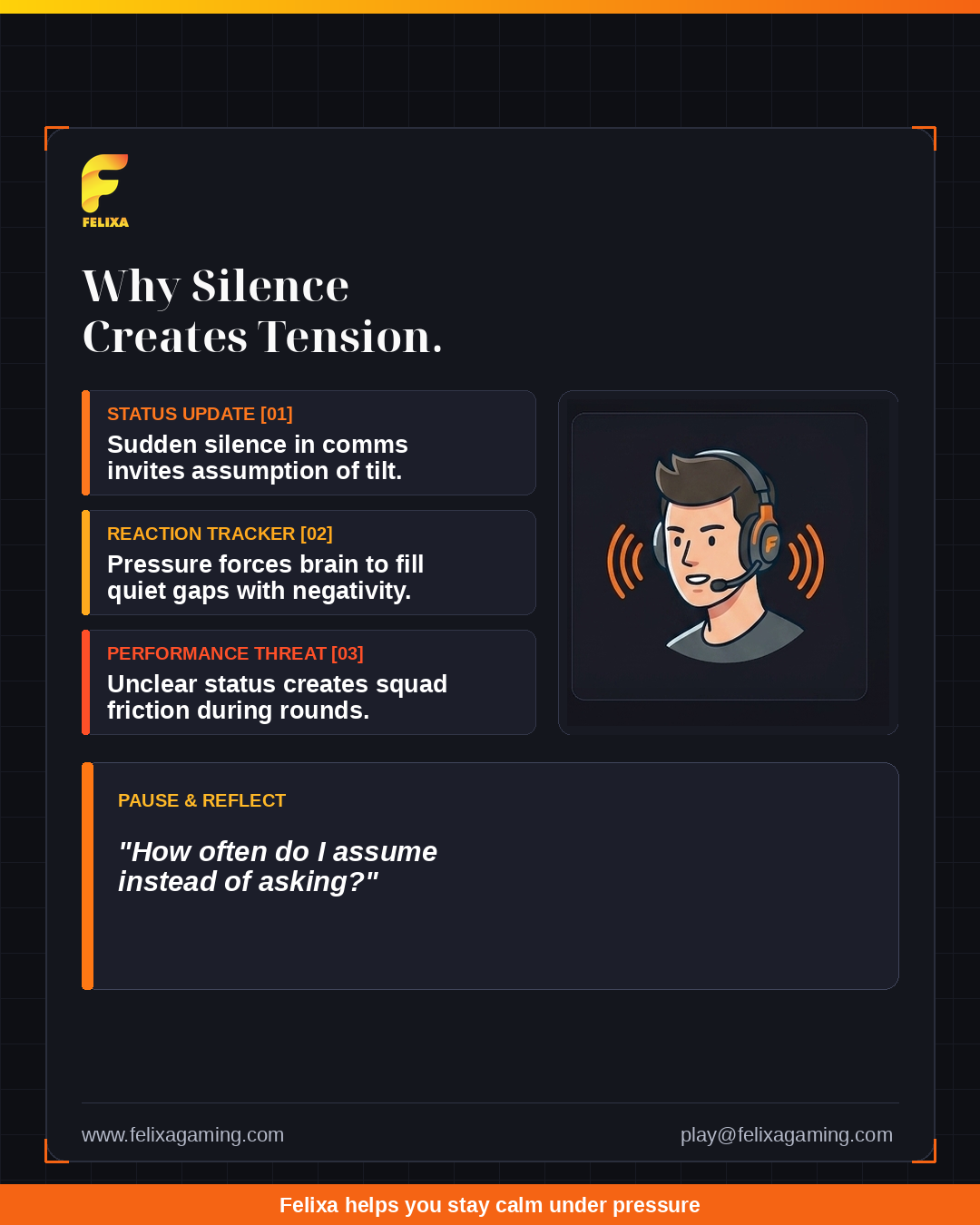 What happens during radio silence