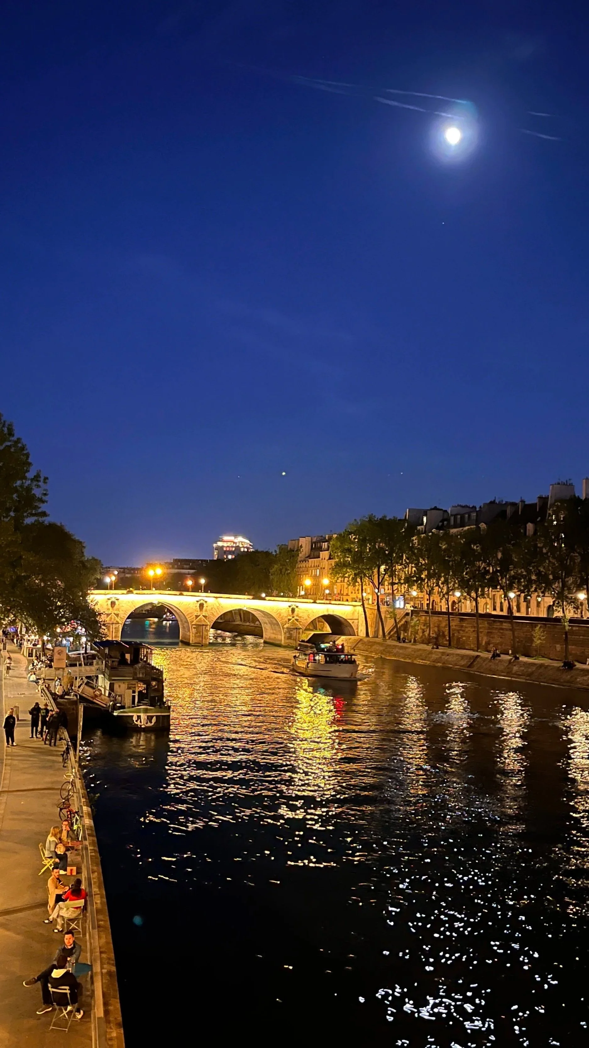 Full Moon over the Seine, Paris