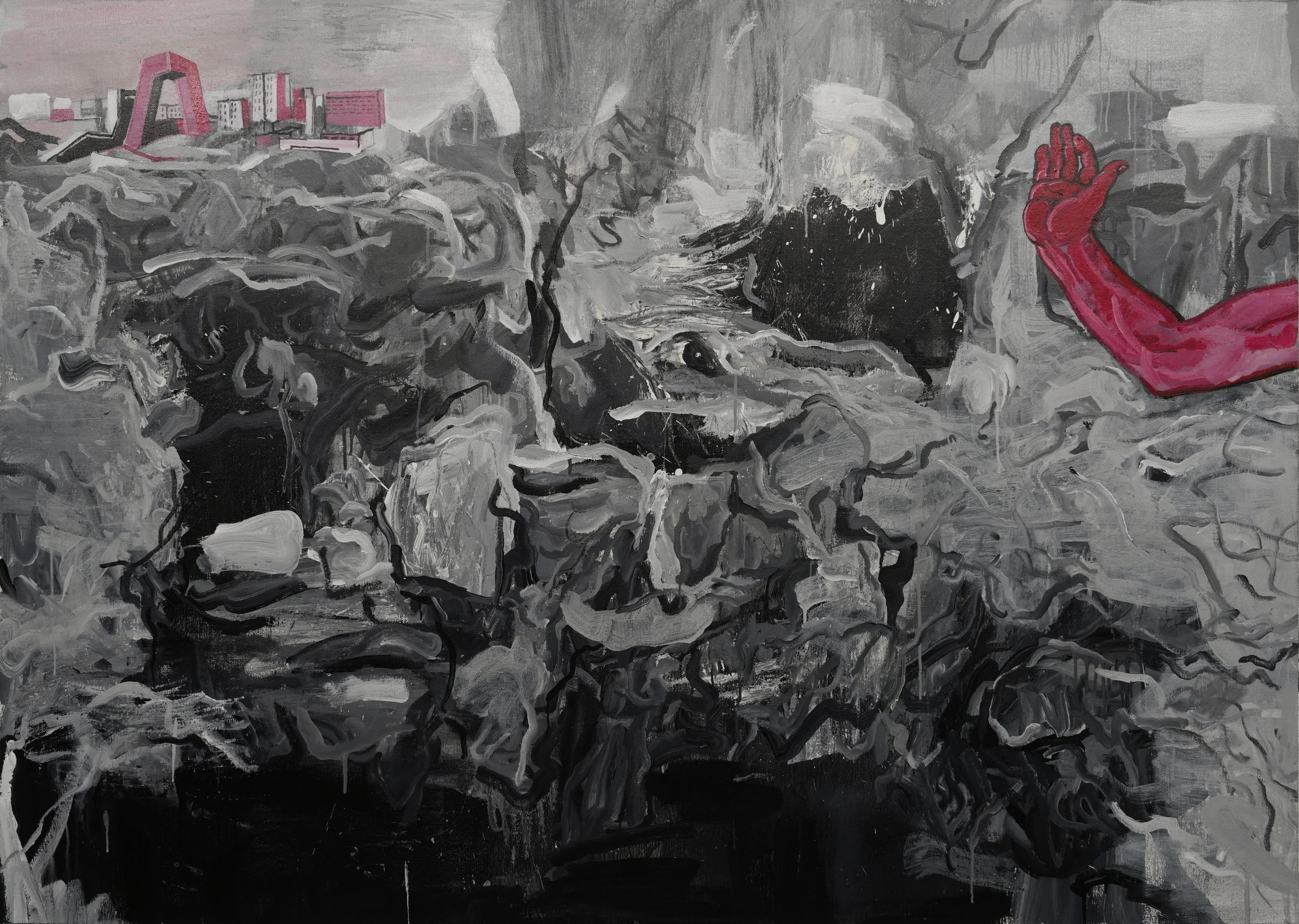 不限高的天际线01 | Unrestricted Skyline No.1
 
227 * 161 cm
 
2024