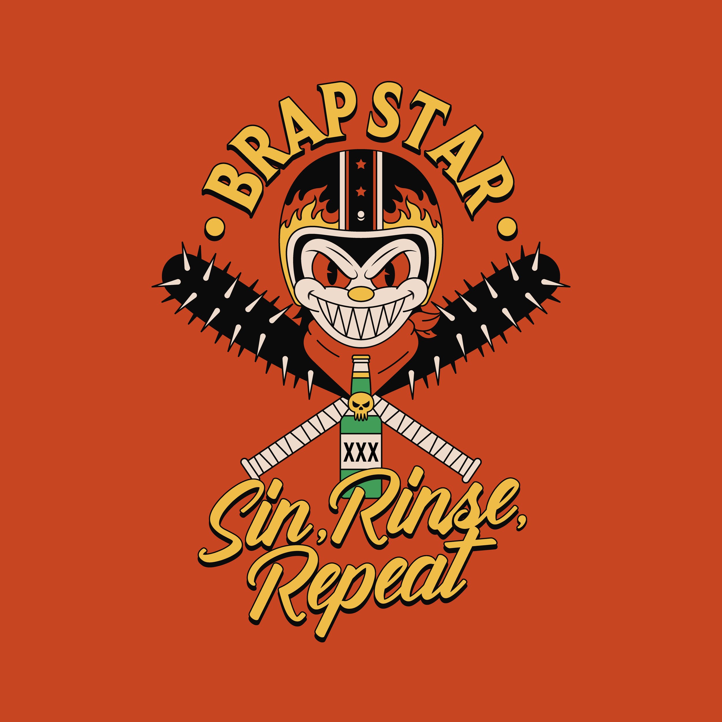 Brap Star Classic Sticker pack (5 stickers) — Brap Star