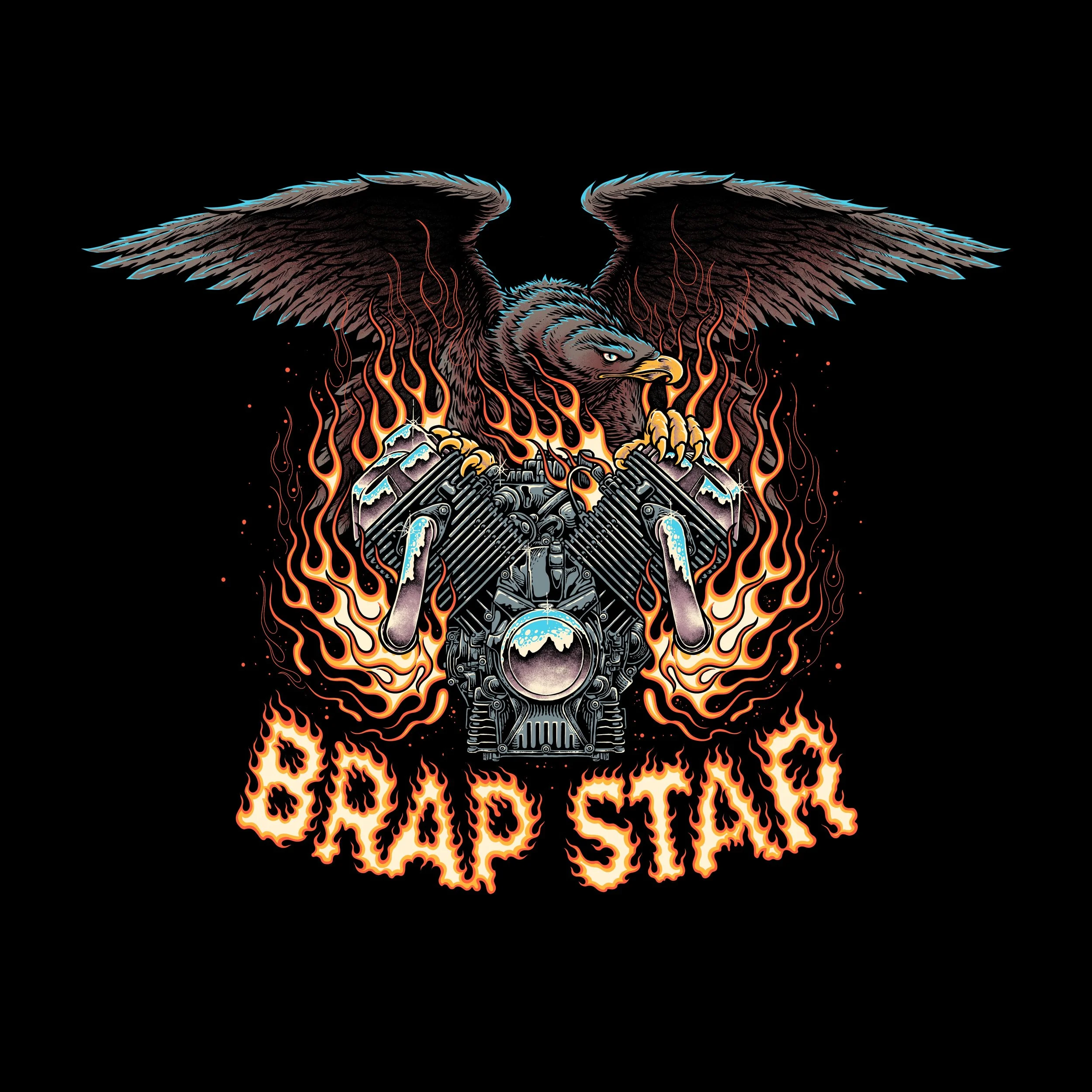 Brapstar Raffle I'd Rather be Crankin' My Hog Shirt — Brap Star