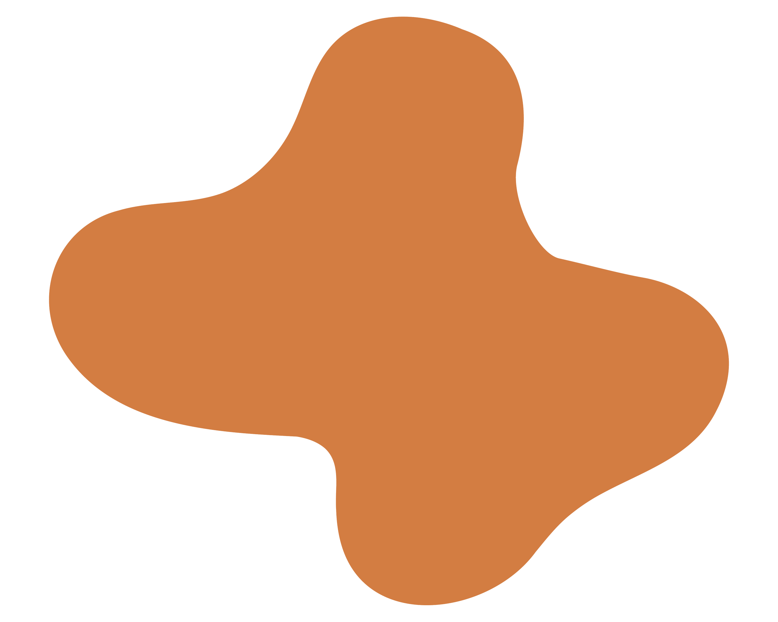 Illustration of a brown, irregularly shaped, abstract blob.