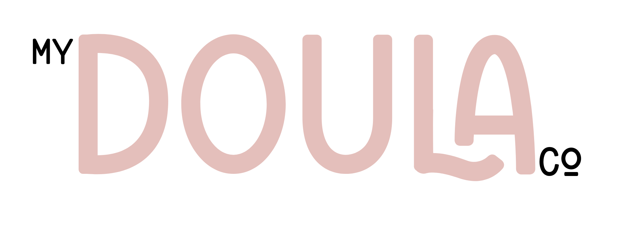 Pink text spelling 'DOLLA' on a black background.