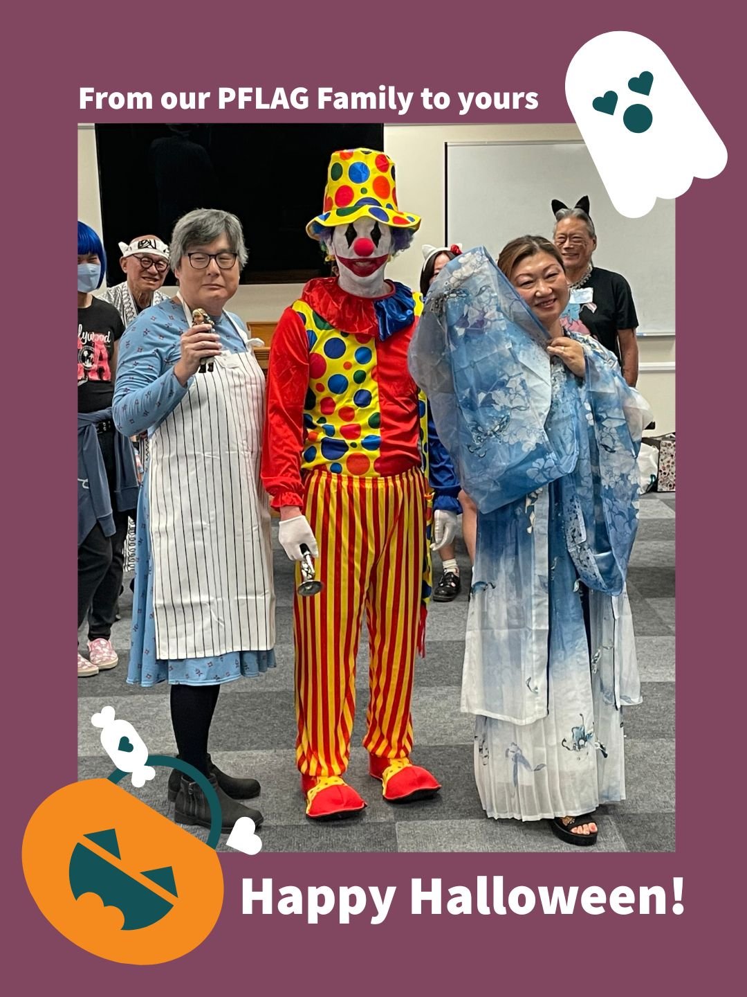 Spooky season never looked this good! 👻✨ Thanks to everyone who brought the magic and fun to our annual PFLAG SGV API Spooktacular Halloween Costume Contest! 🏳️&zwj;🌈🧡

Stay safe and see you all at next month&rsquo;s meeting.

#pflag #pflagproud 