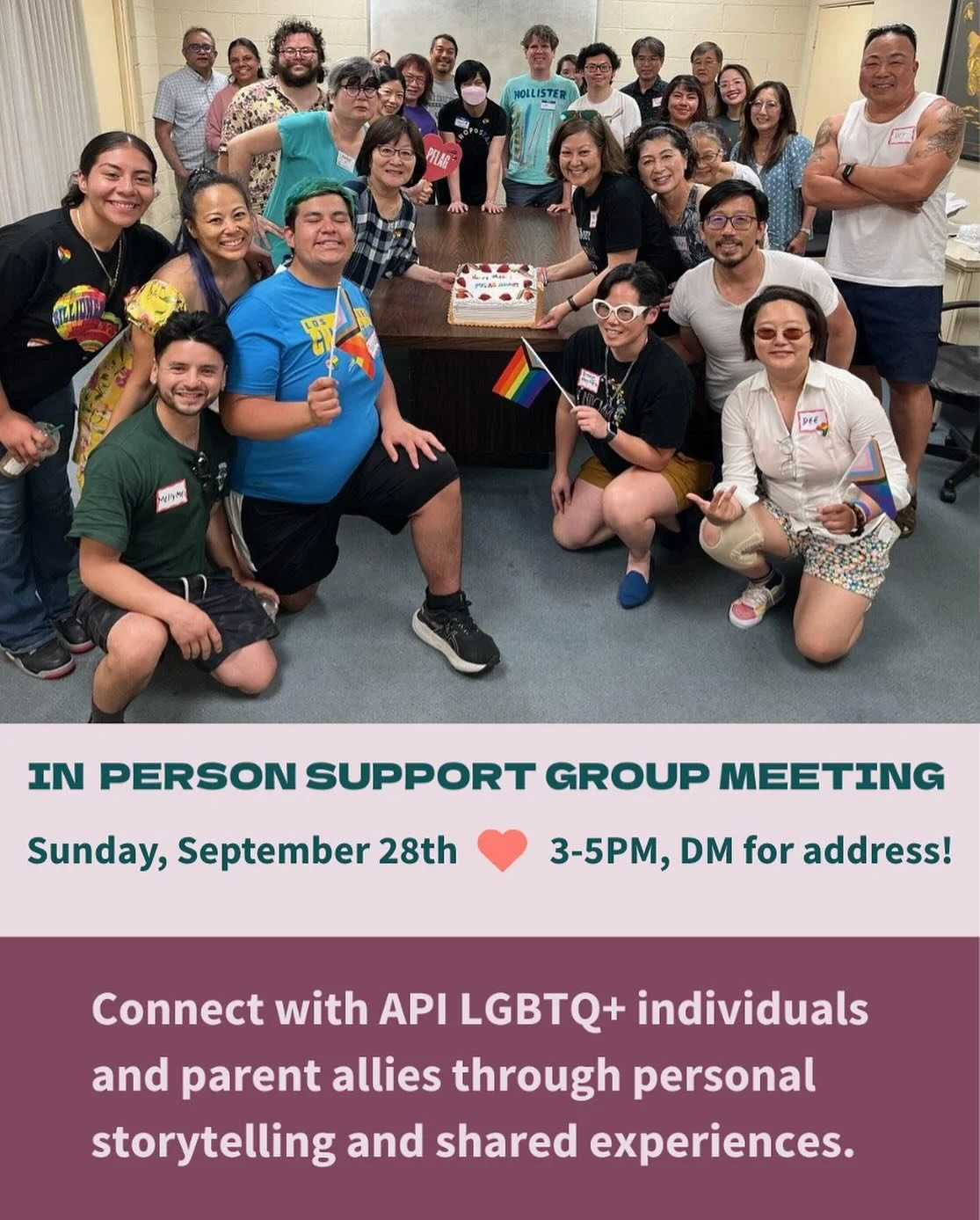 Join us this coming Sunday (September 28) for our monthly support meeting!  As usual, we&rsquo;ll be serving dim sum from our favorite local restaurant, so come on out and enjoy the delicious bites and company! 

This is also our annual meeting to el
