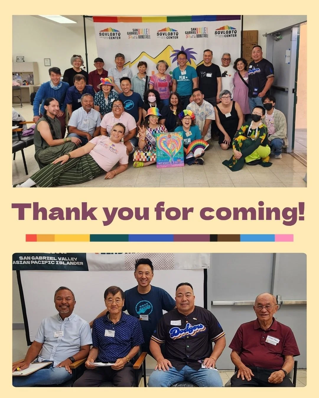 Thank you to everyone who joined us last weekend at our panel, &ldquo;Asian Fathers&rsquo; Journey to Love and Acceptance.&rdquo; 

We had a great turnout; your presence and openness made this event truly meaningful. 💖

Thank you to the @sgvlgbtq Ce