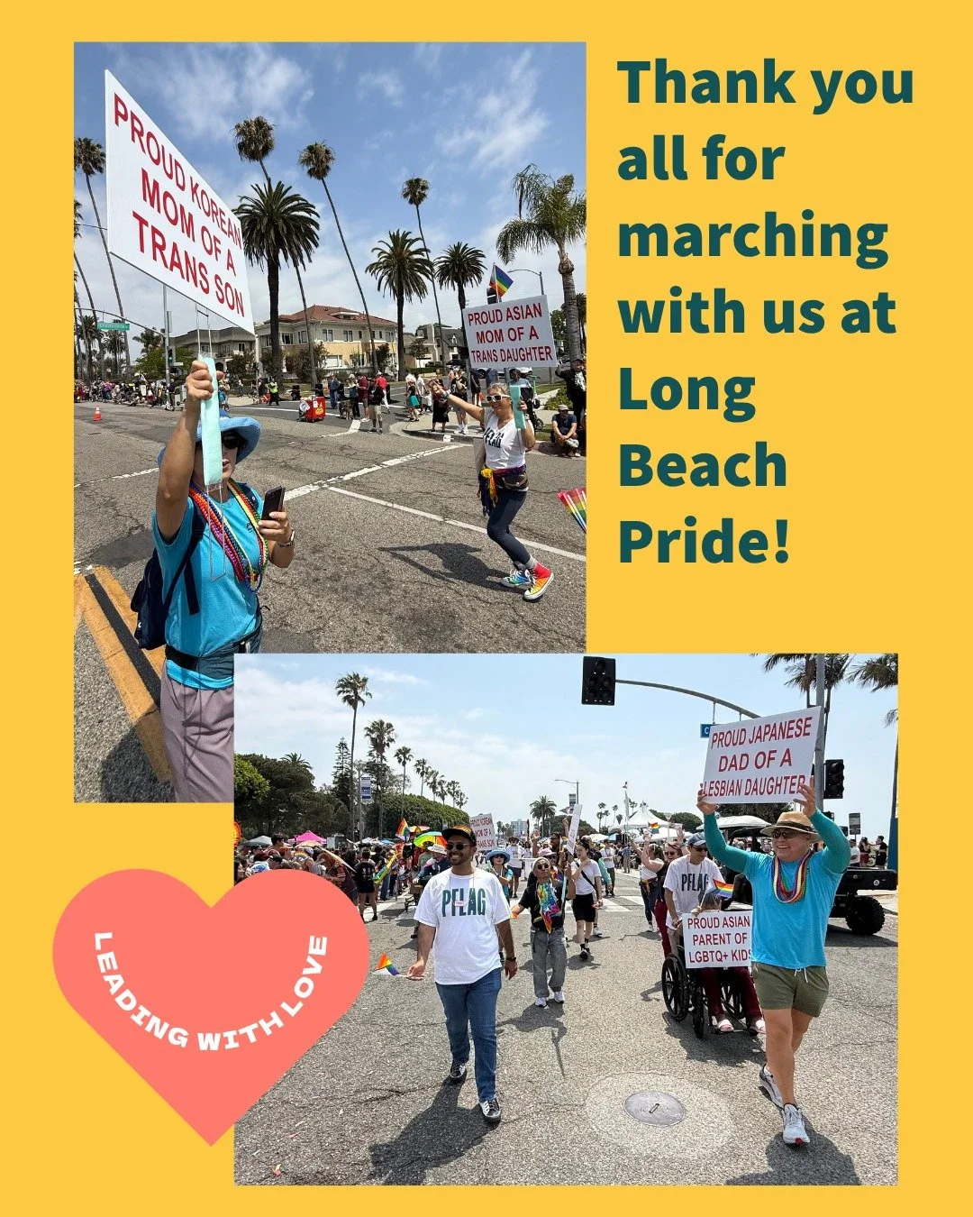 Long Beach Pride ❤️🏳️🌈 Thank you to everyone who marched with us &mdash; we showed up with love, pride, and joy. So grateful to be alongside with our fellow PFLAG chapters!

If you missed out on last week's march but want to join us in our upcoming