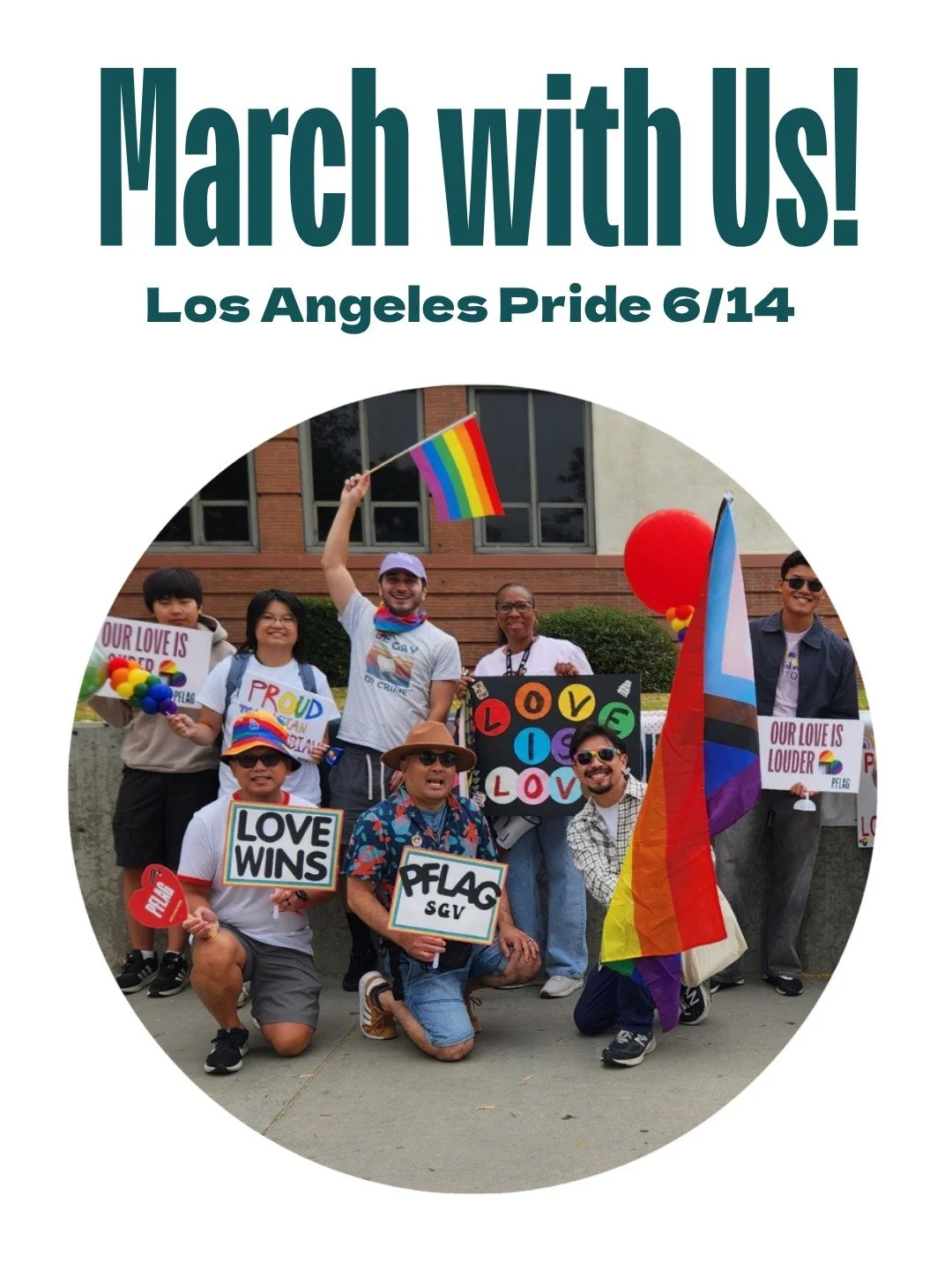 There's still time left to sign up to march with us at LA Pride this Sunday, 6/14! We will be joining other local PFLAG chapters and organizations. Sign up and find more information through the link in our bio. 

#pflag #leadingwithlove #pflagproud