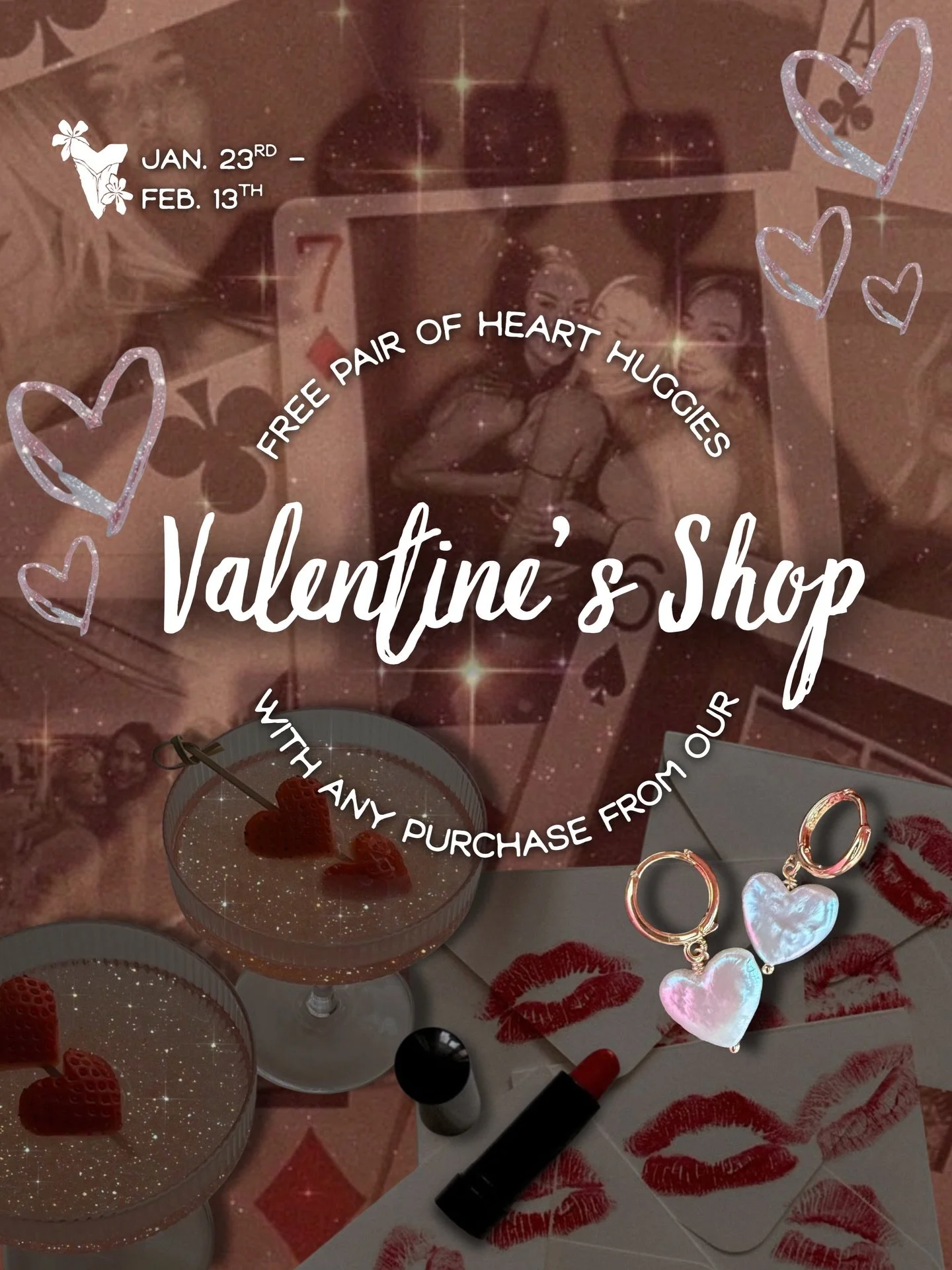 Our Valentine&rsquo;s Day Shop is 🅻🅸🆅🅴 online 
✨With the purchase of any piece from our curated V-Day shop, you&rsquo;ll get a pair of heart huggies on us🫶🏼 (while they last!)❣️
.
.
.
. #valentinesday #giftsforher #galentines #handmadejewelry #