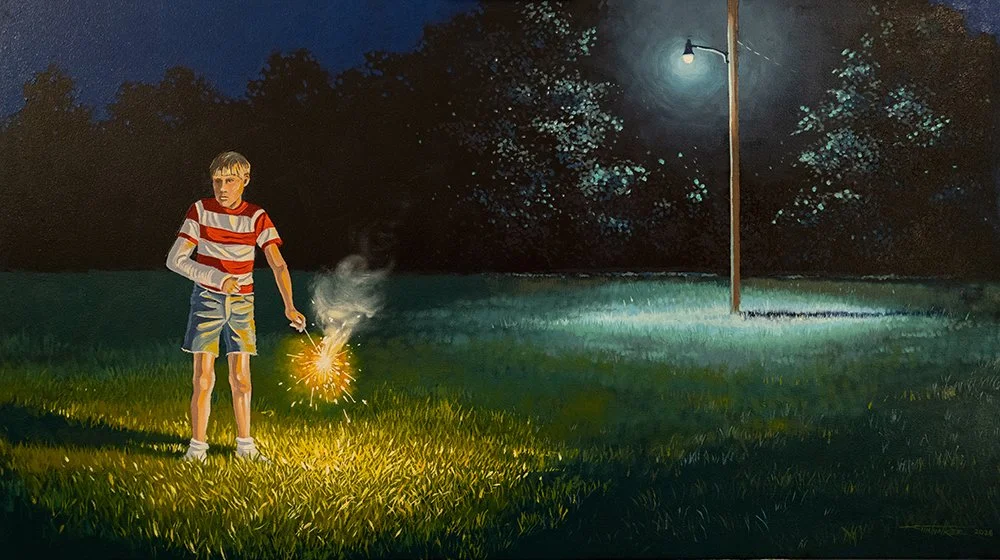 Independence Day / 48" x 27", Oil on canvas / Available