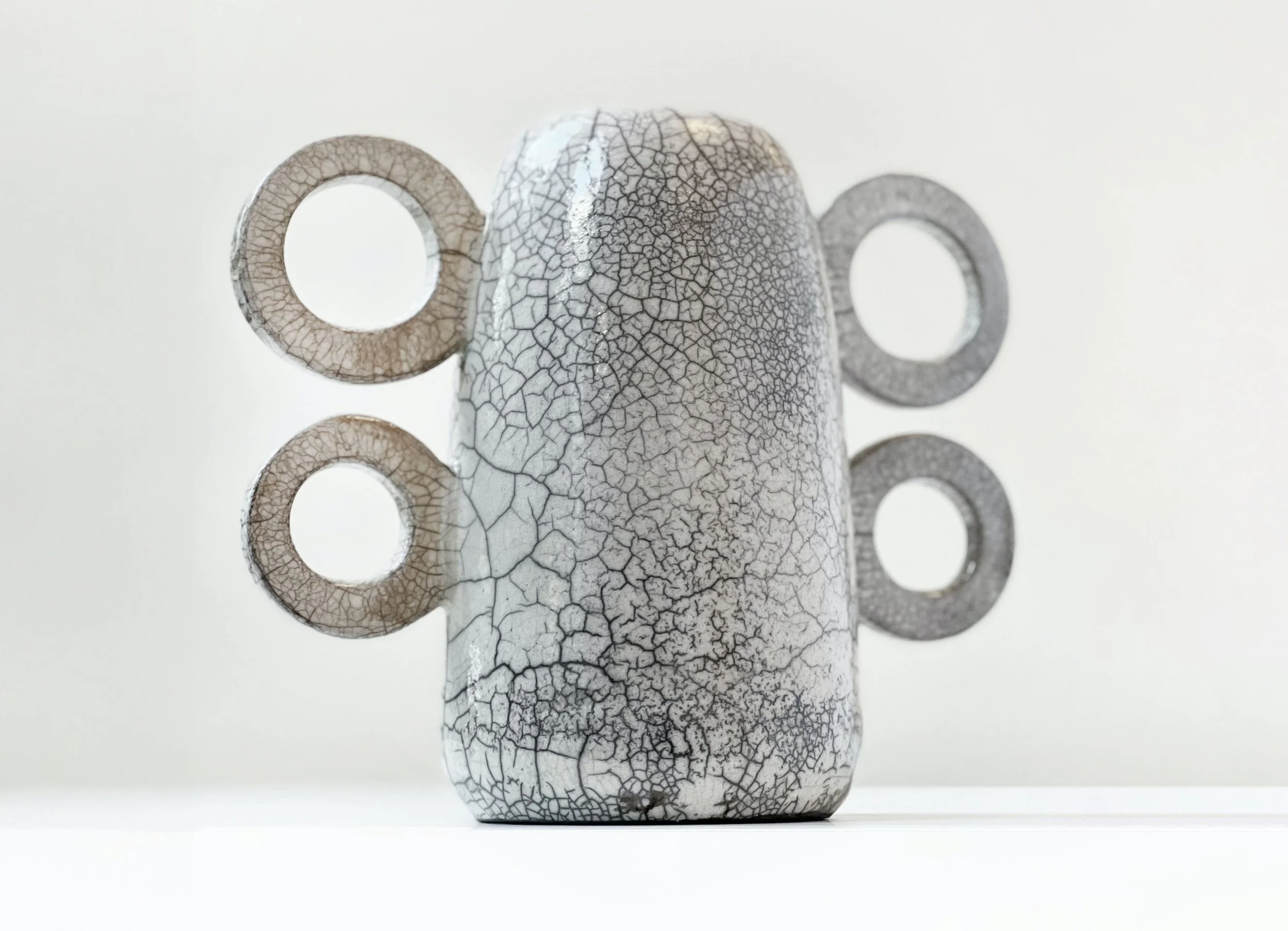 Eusebio Ceramcis Maya Raku 4 rings