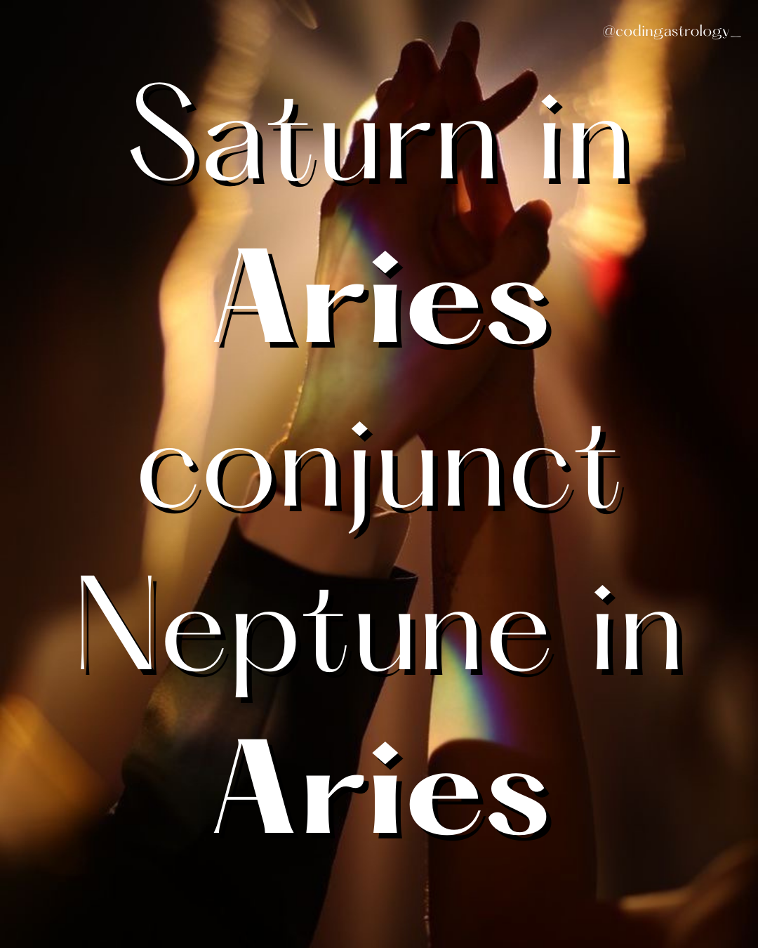 Saturn in Aries conjunct Neptune in Aries