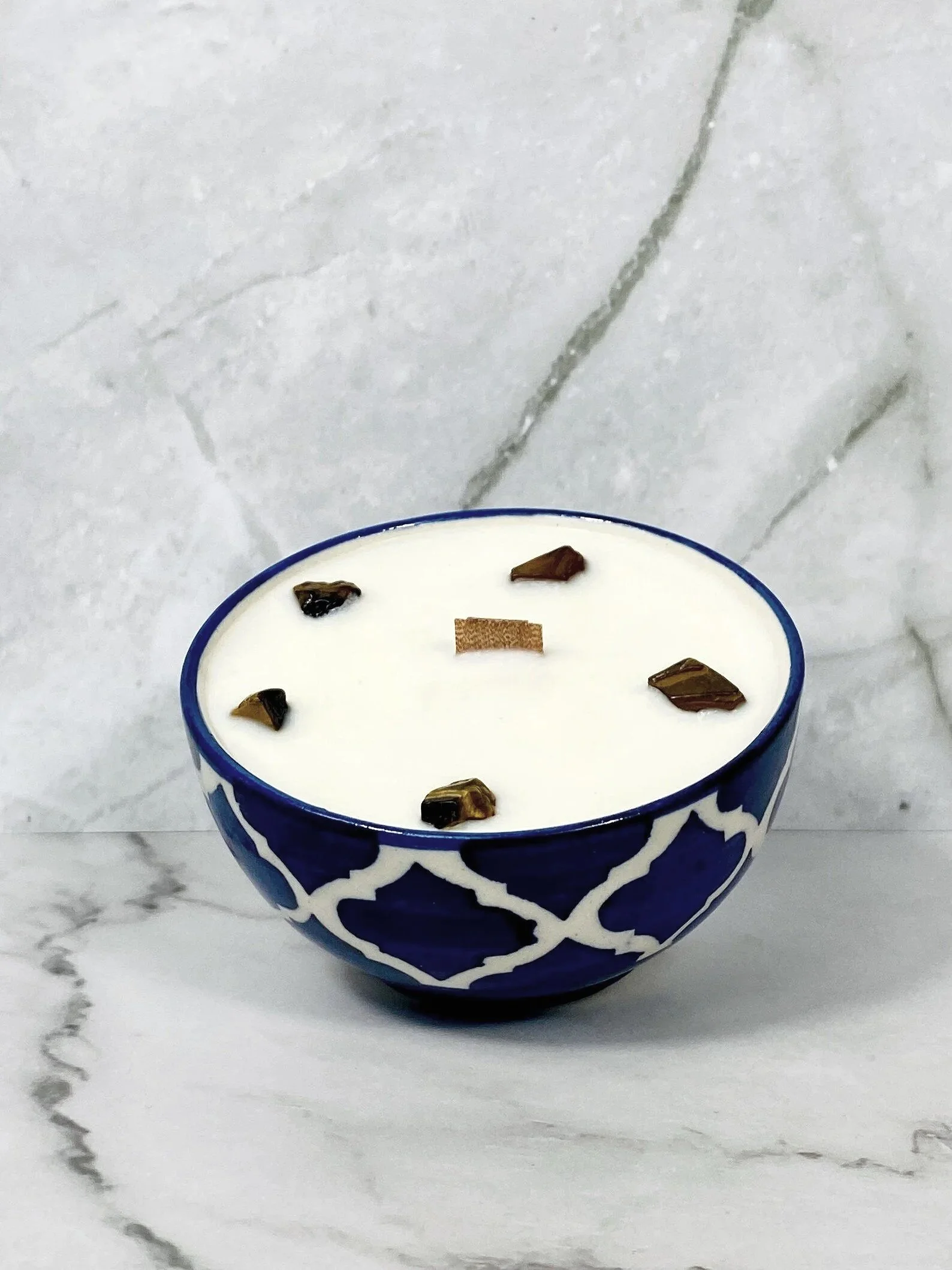 Tigers Eye Blue Ceramic Bowl 7 oz - 1.jpg