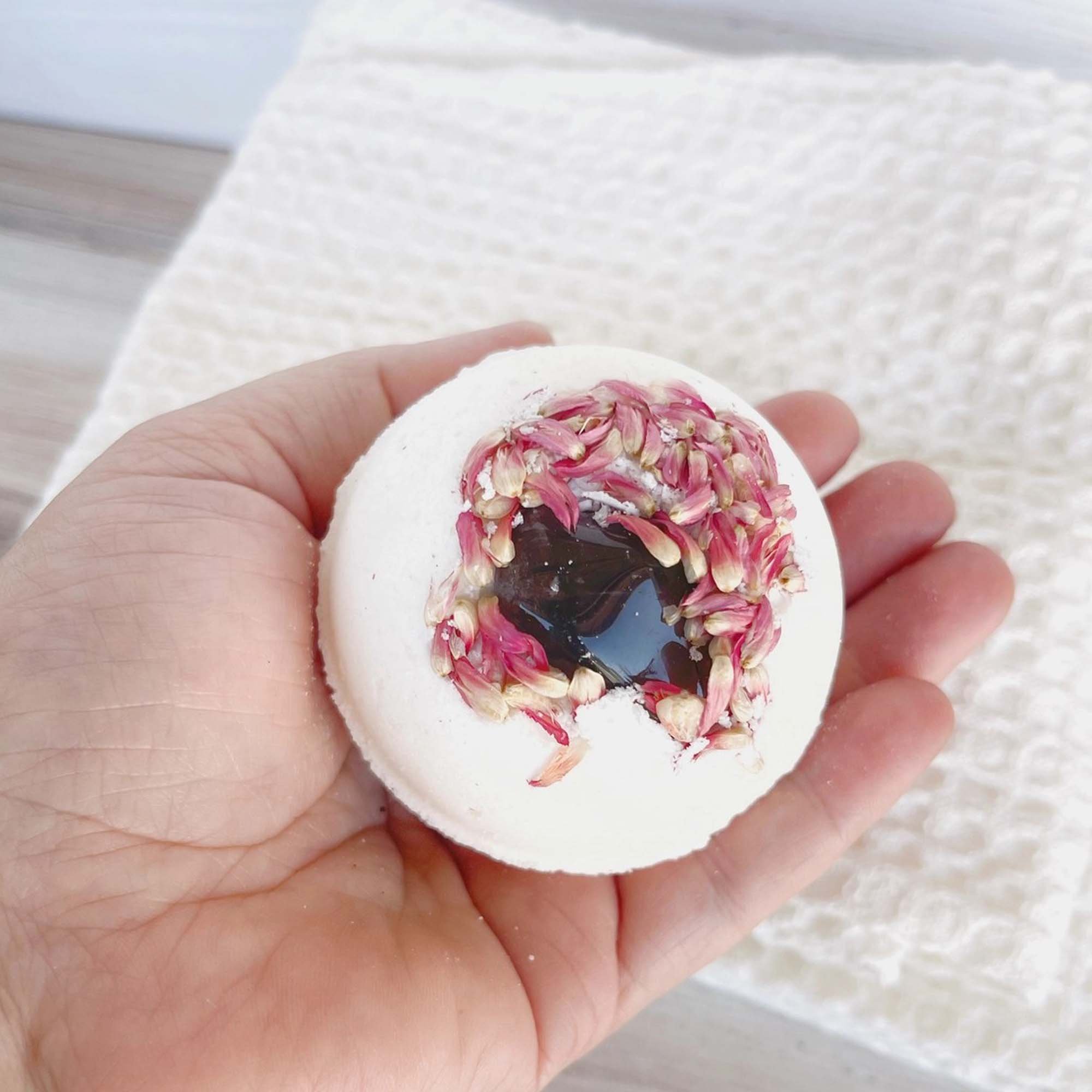 Smoky Quartz Bath Bomb with Dried Flowers - 3.jpg