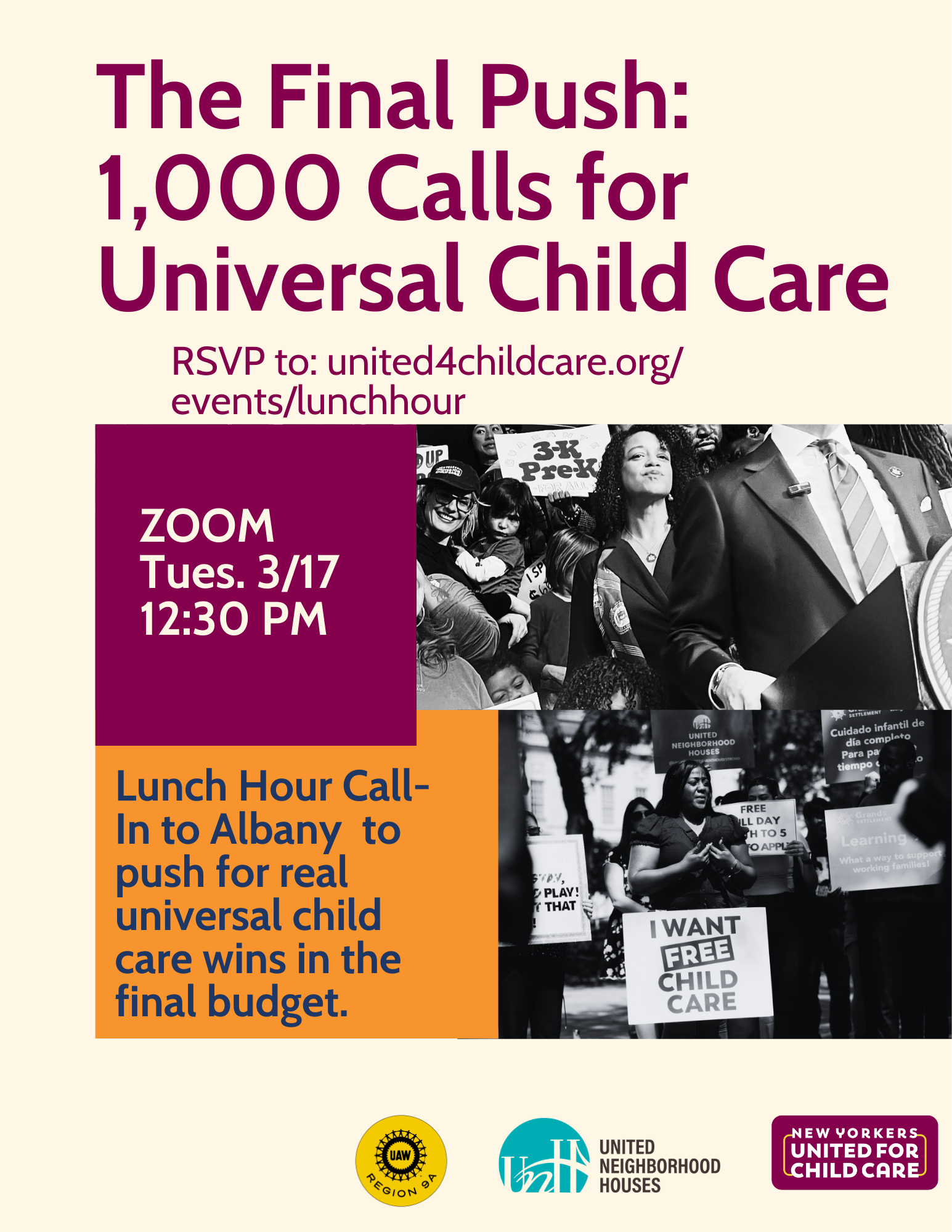 The Final Push: 1,000 Calls for Universal Child Care