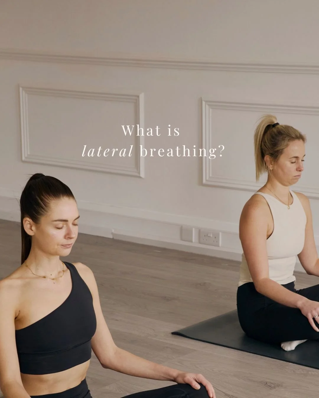 What is lateral breathing? And how can you be sure you are doing it properly? 🤍  #pilates