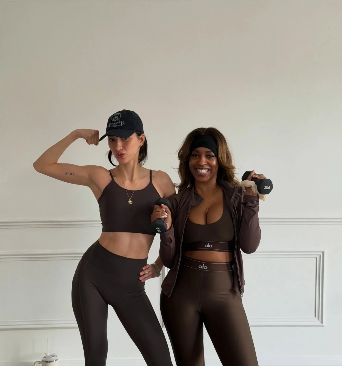 Stronger together @eliza.rutson.pang @mourearosa Swipe for BTS 🤍