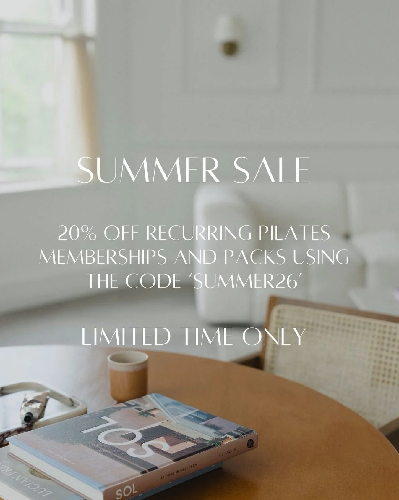 Summer sale ☀️ We don&rsquo;t often do sales so get in quick 💪🏼🤍 Use the code &ldquo;SUMMER26&rdquo; to get 20% off packs and recurring memberships