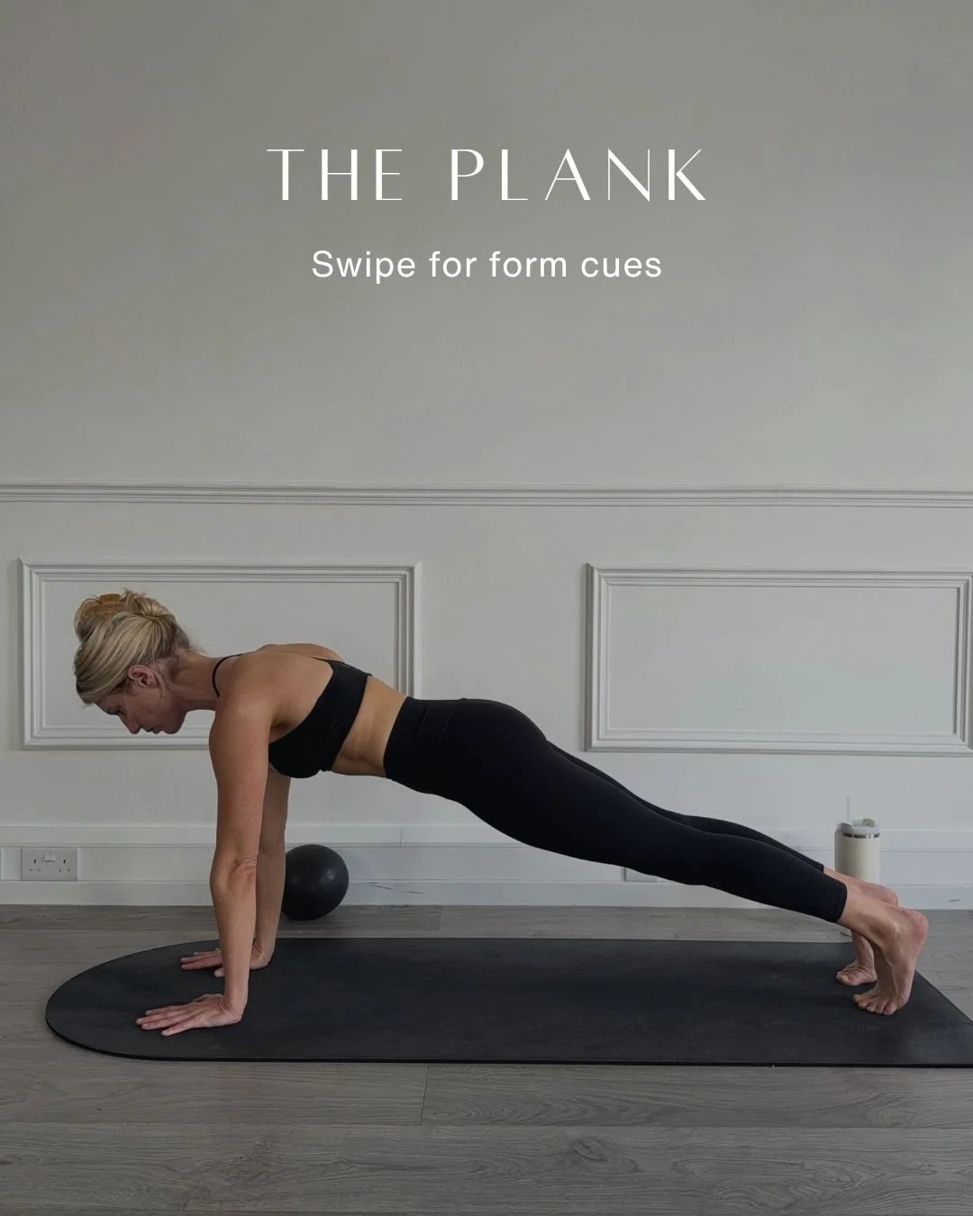 Swipe to perfect your plank #pilates