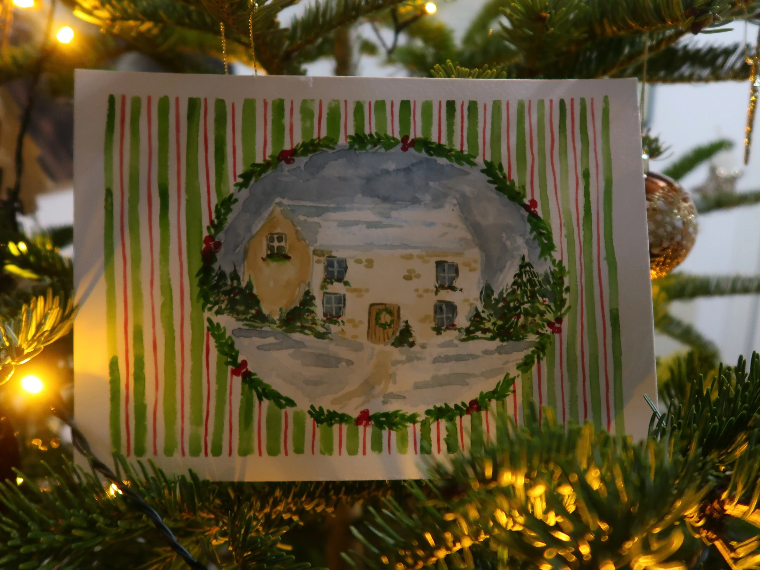 A Snowy Cottage - Original Illustration