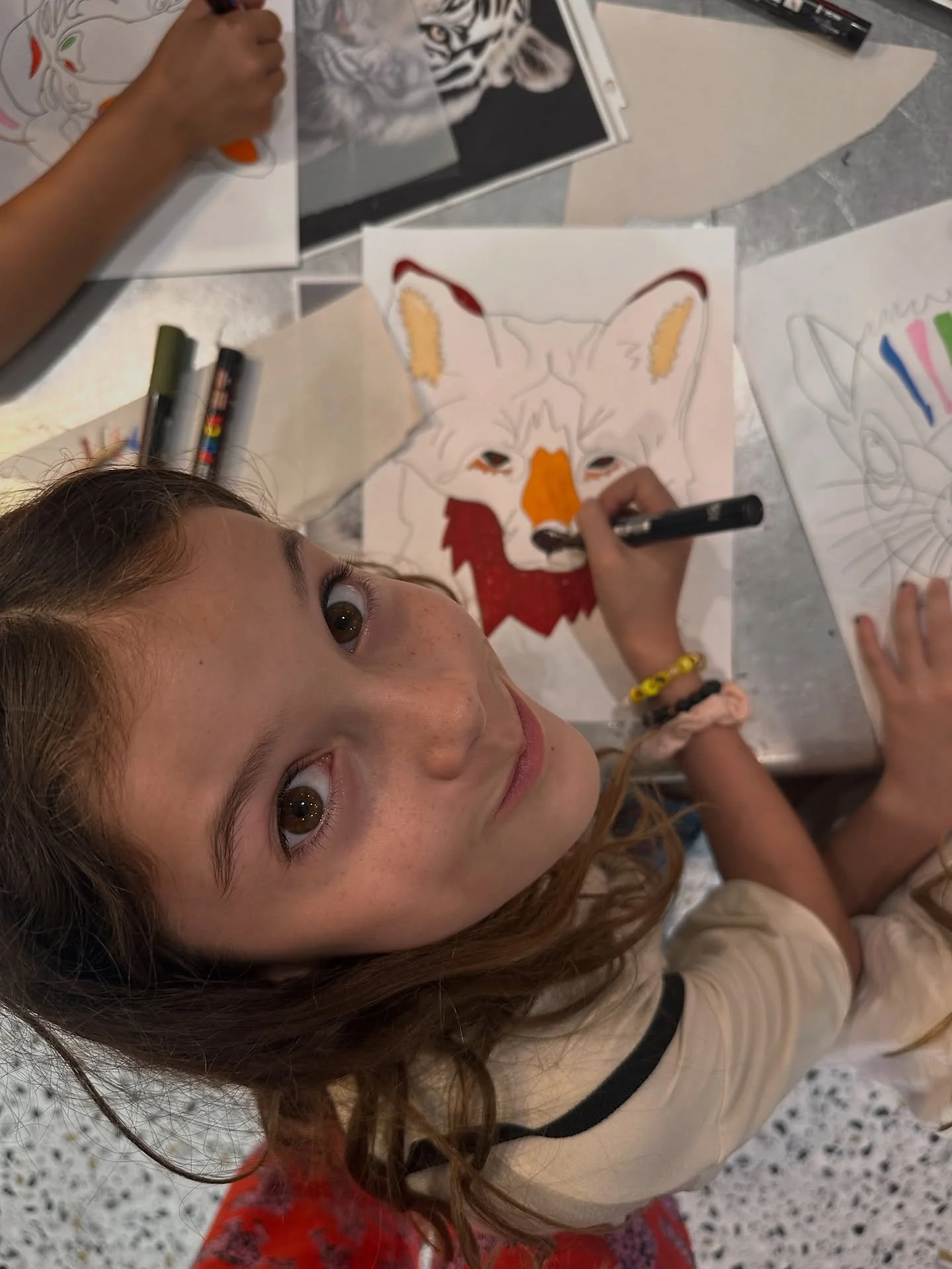 I love listening to the things kids talk about as they make their work during class, unfiltered, -chaos of their day, the good and the bad, the frustrating and the highs.  Making art for us all is a moment to release 🤪kids hear each other’s qu