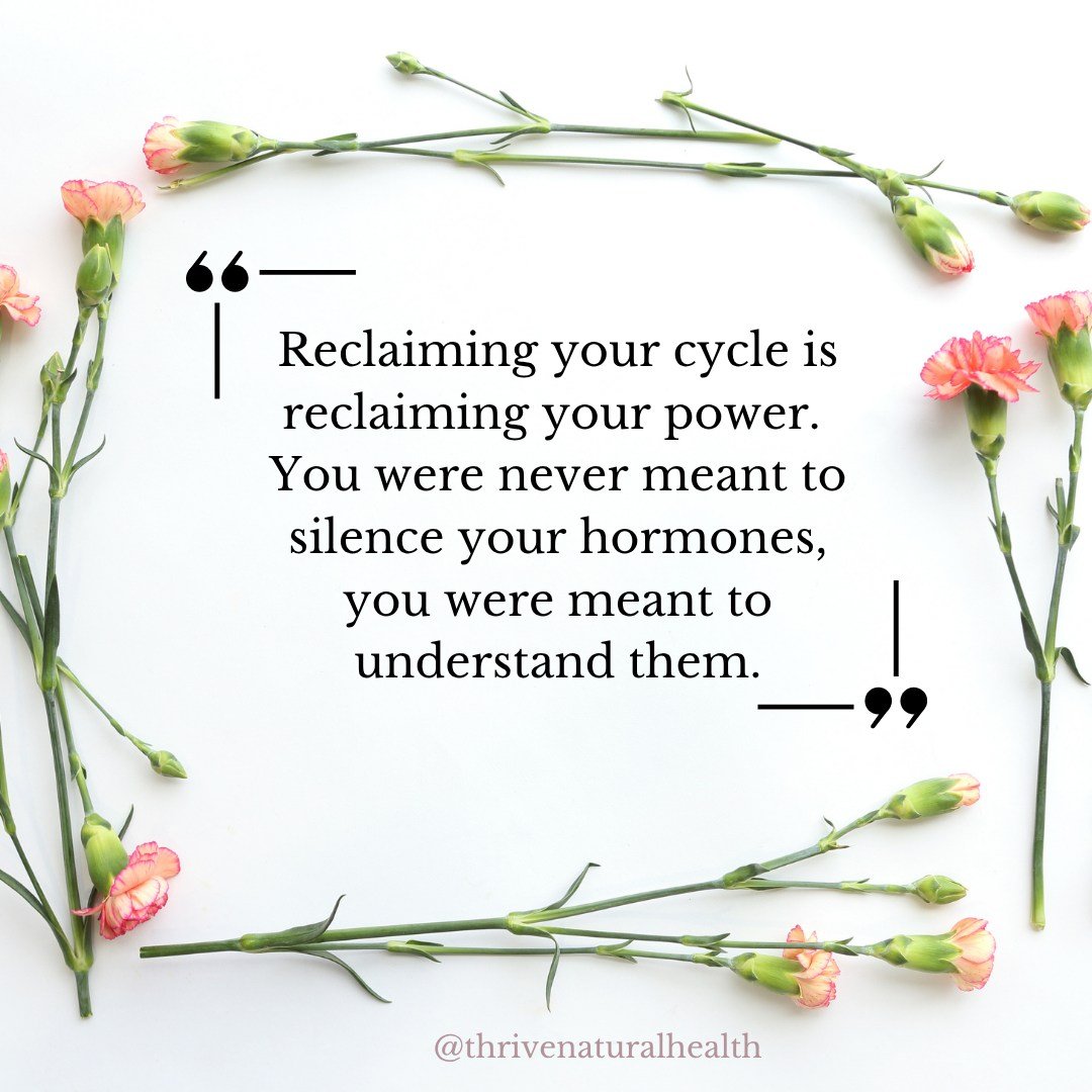✨Reclaiming your cycle is reclaiming your power. ✨

Your body was never the problem.
Your hormones were never meant to be silenced.
They&rsquo;re messengers&mdash;asking you to tune in, not shut down.

For too long, women have been taught to suppress