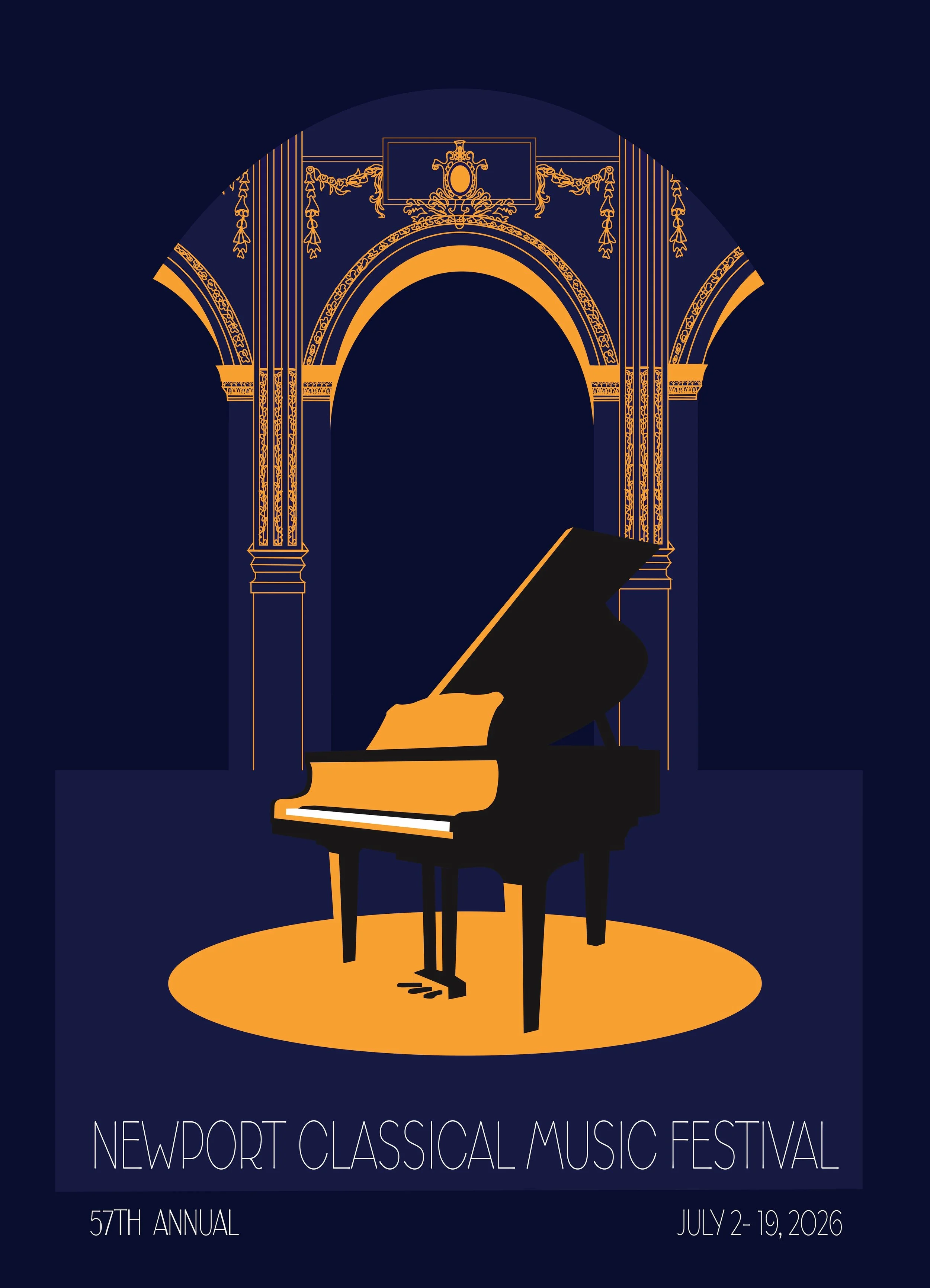 Submission for Newport Classical Music Festival poster.