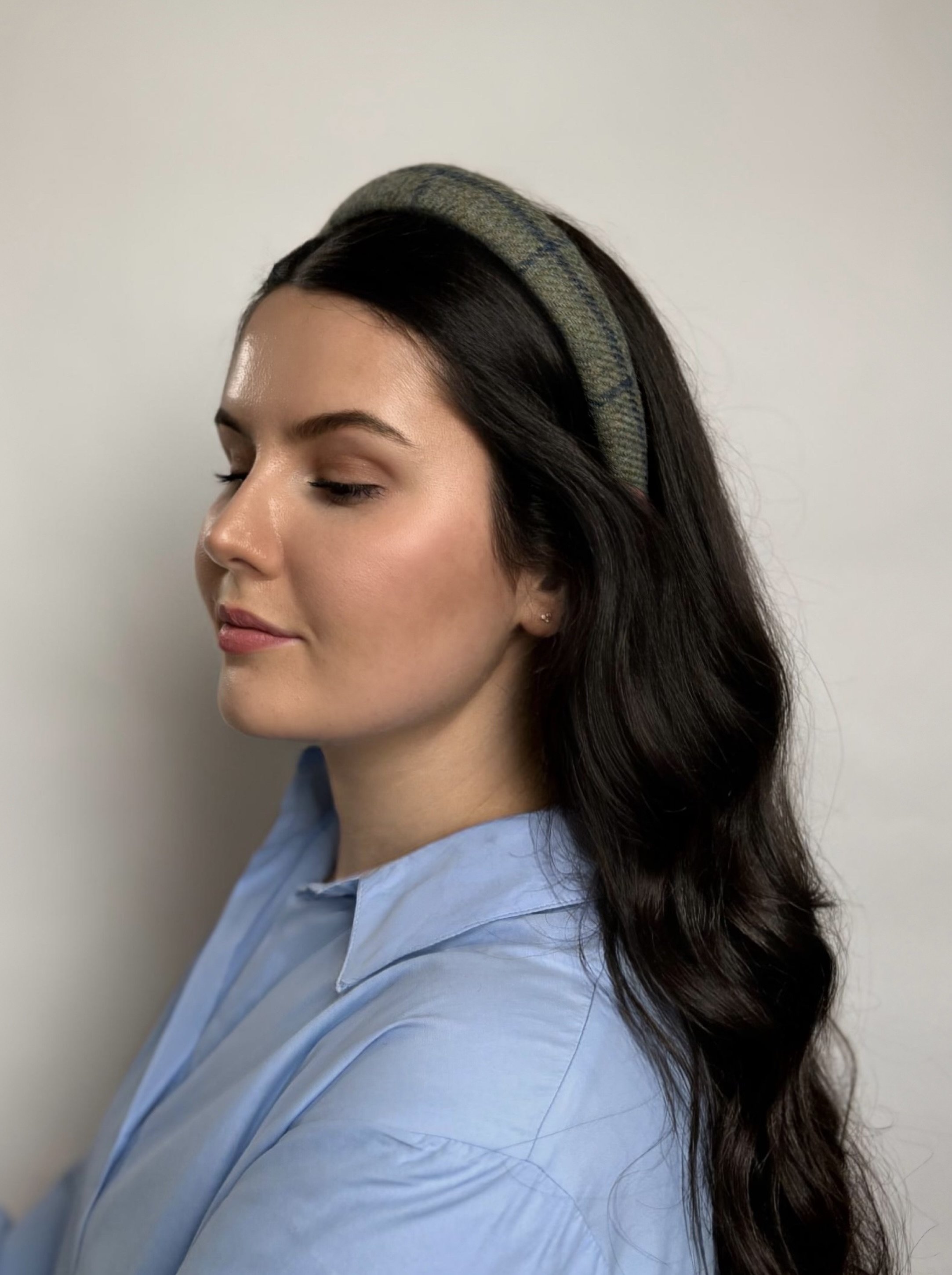 ‘Sage Greenhouse’ Tweed Hairband