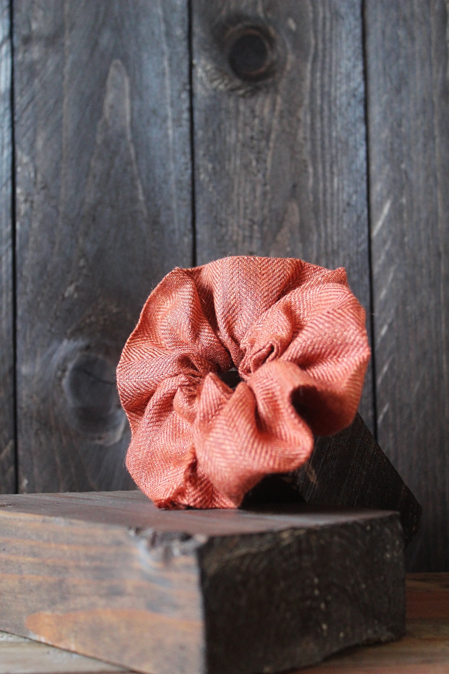 ‘Pumpkin Patch’ Tweed Scrunchie