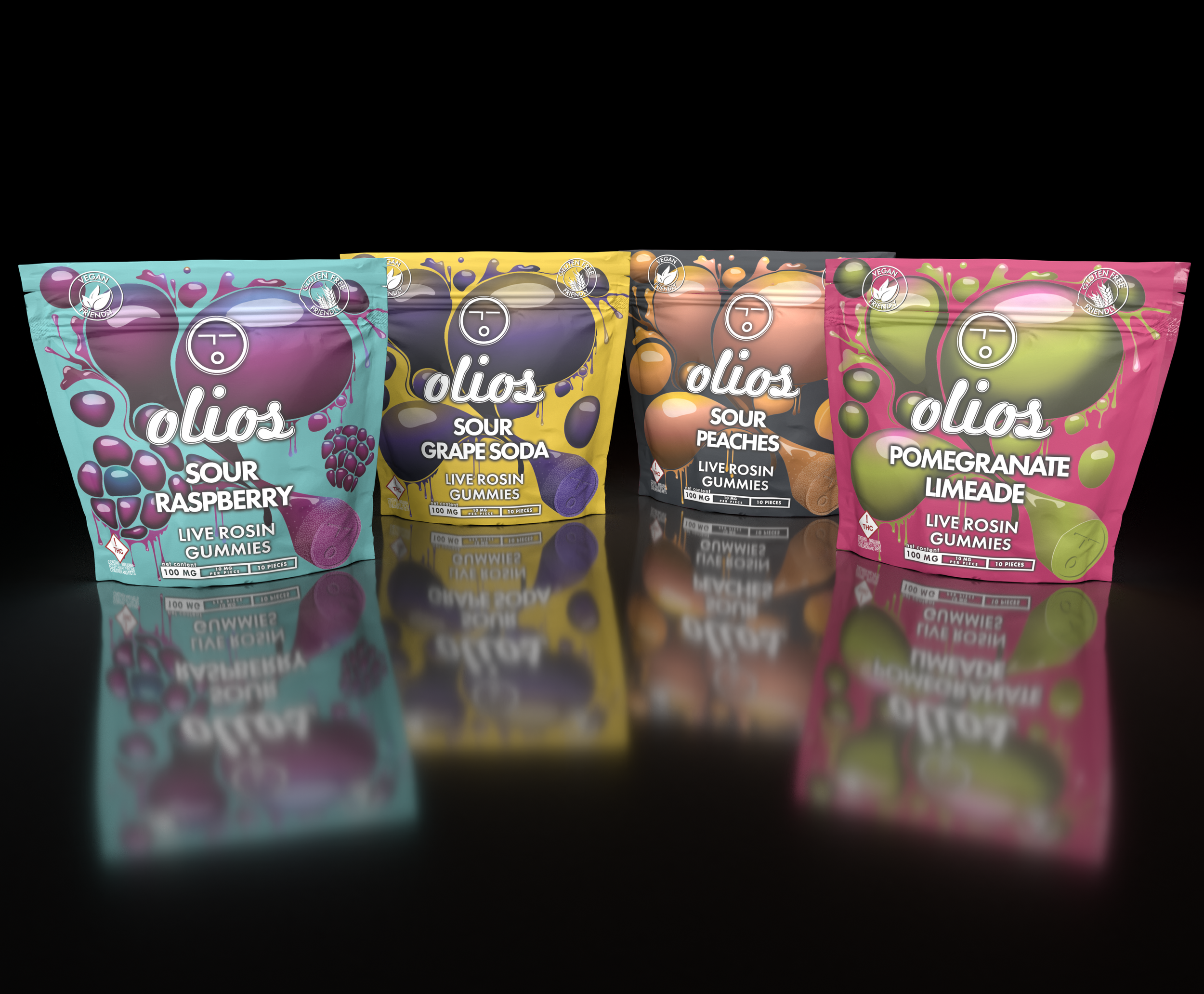 Olios Live Rosin Gummy Redesign Project