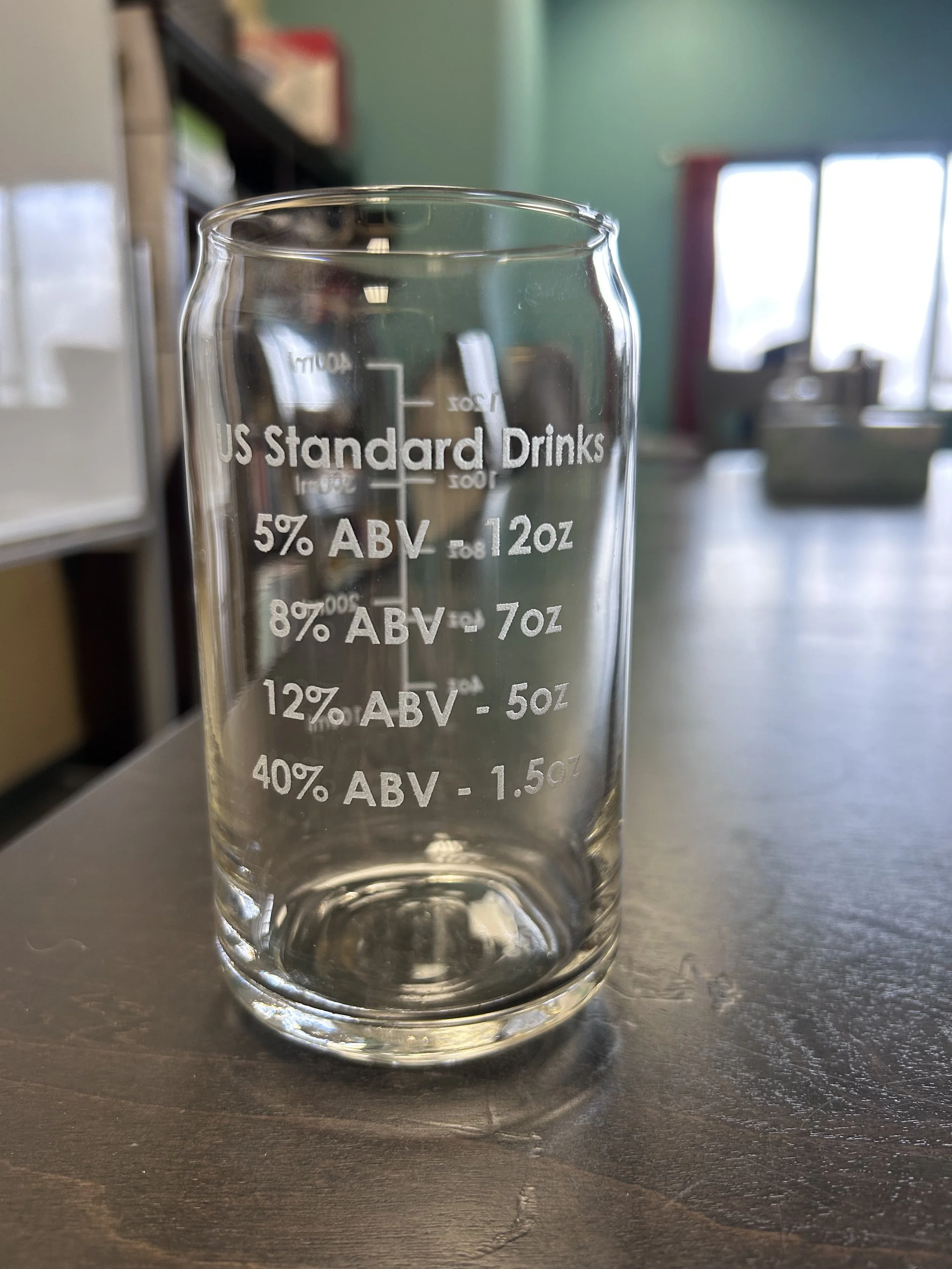 Glassware giveaway at UVM Davis Center