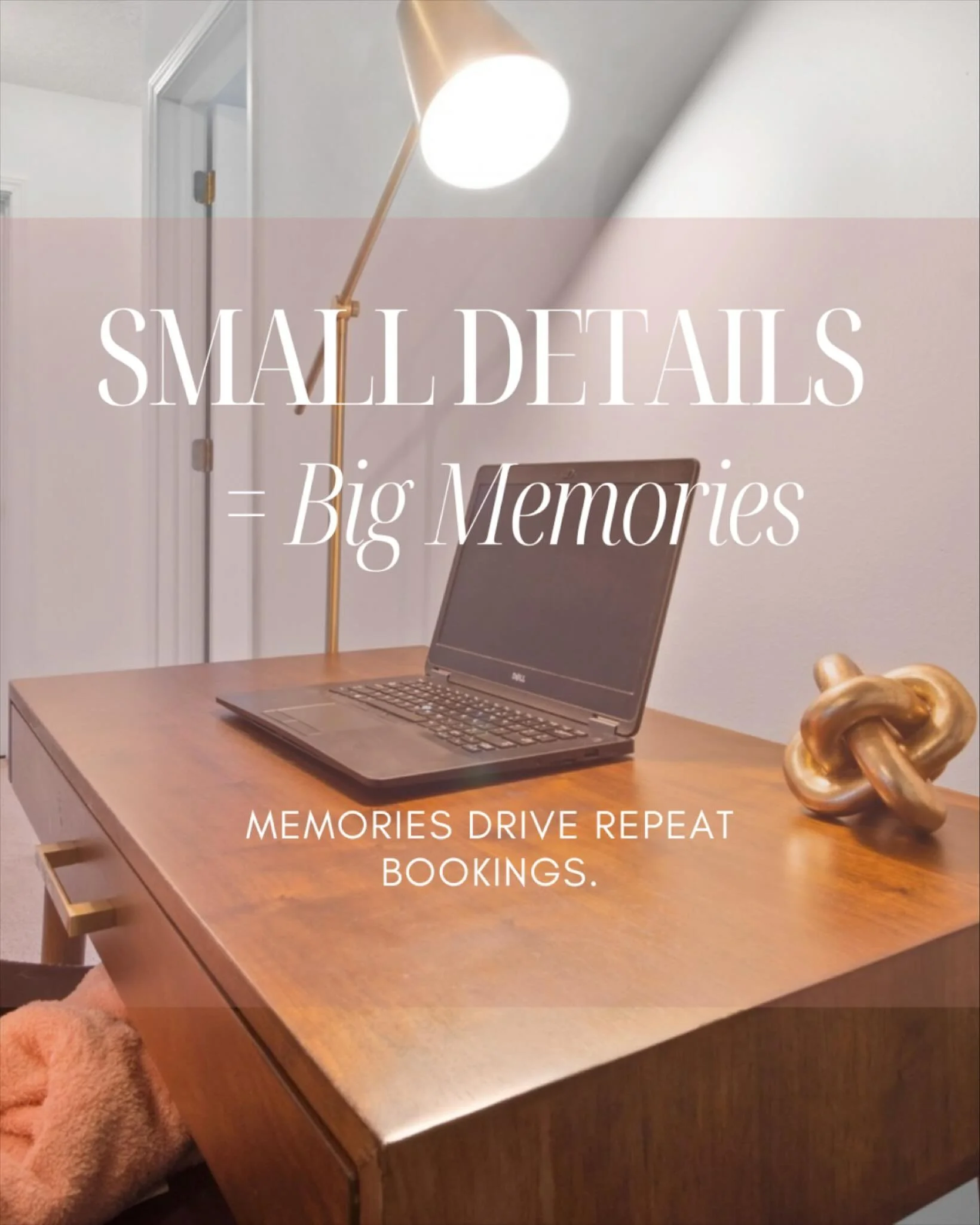 This desk vignette might seem like a small detail&hellip; but it creates a lasting impression.

Here&rsquo;s why it matters for STRs, MTRs, boutique BnBs, and micro-resorts:

📝 Signals Care &amp; Comfort
Guests notice when every corner of a space is