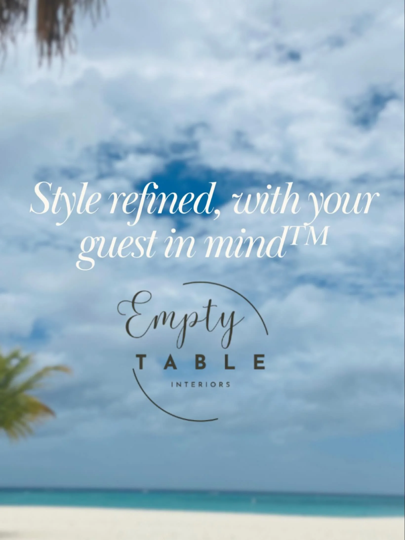 ✨ Style refined, with your guest in mind&trade;

Whether it&rsquo;s a coastal getaway, urban retreat, or boutique resort, every detail matters.

At Empty Table Interiors, we design spaces that connect emotionally with guests, turning first impression