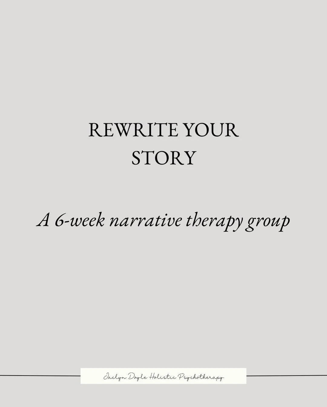 This is so near and dear to my heart! I know first hand how it feels to be living inside a story that just doesn&rsquo;t fit anymore but also not knowing exactly where to start. 

This group encompasses a lot of the work that I do with clients and pr