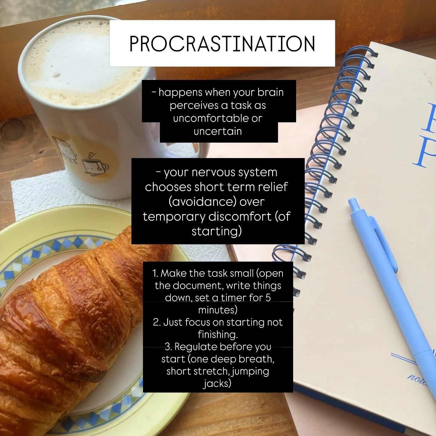 Writing this as I sit in a coffee shop starting my taxes 🥱 

Reminders:
Just start, this admin task never feels good at the start! For me at least. 
Writing everything down I can remember I have to add in and do
Get a fun drink while I work
Set my t