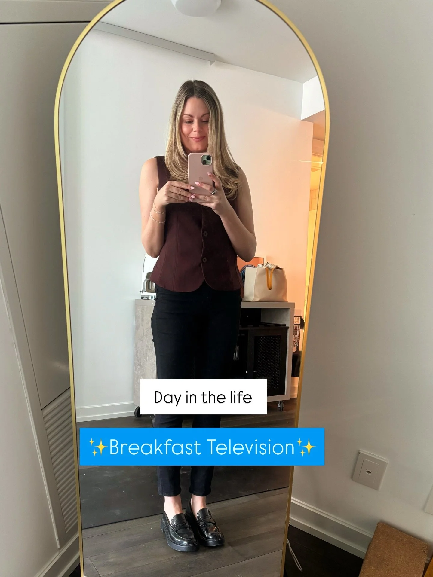 Managing nerves before TV!

Anchoring into a morning routine always helps. When we get out of our comfort zone or have to deal with uncertainty, anchoring into things that feel certain can help. 

Breakfast, positive self talk, stretch, go over notes