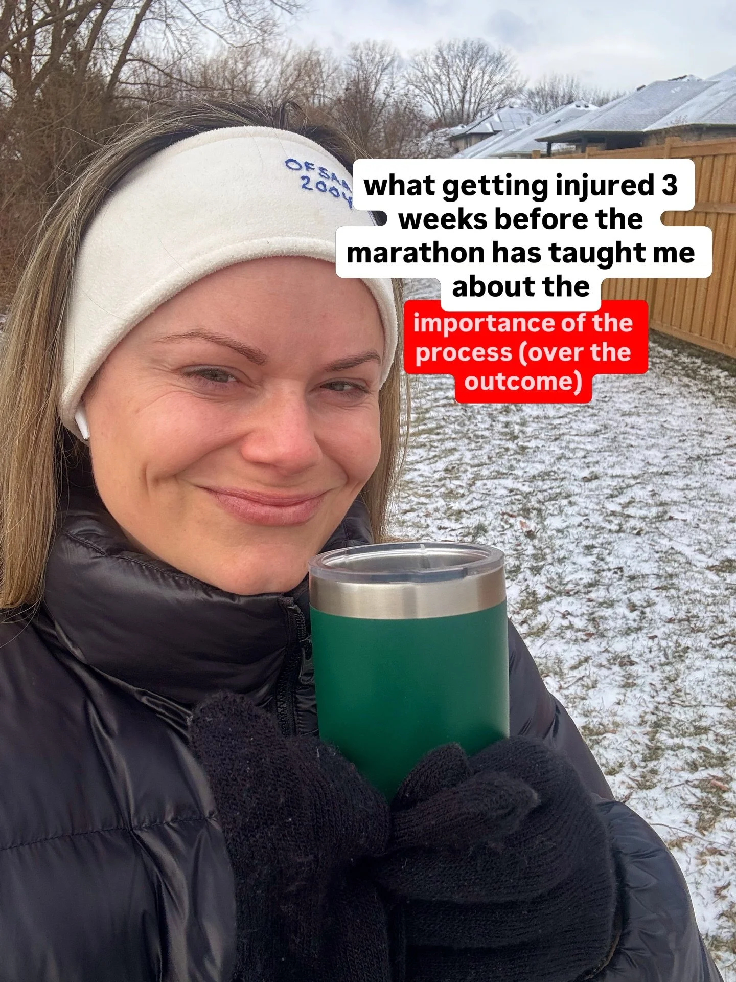Still holding onto hope I can run the marathon but I wanted to share just how important process goals are over outcome goals. 

They help you anchor you into what you can control, and they build the consistency needed for real performance breakthroug