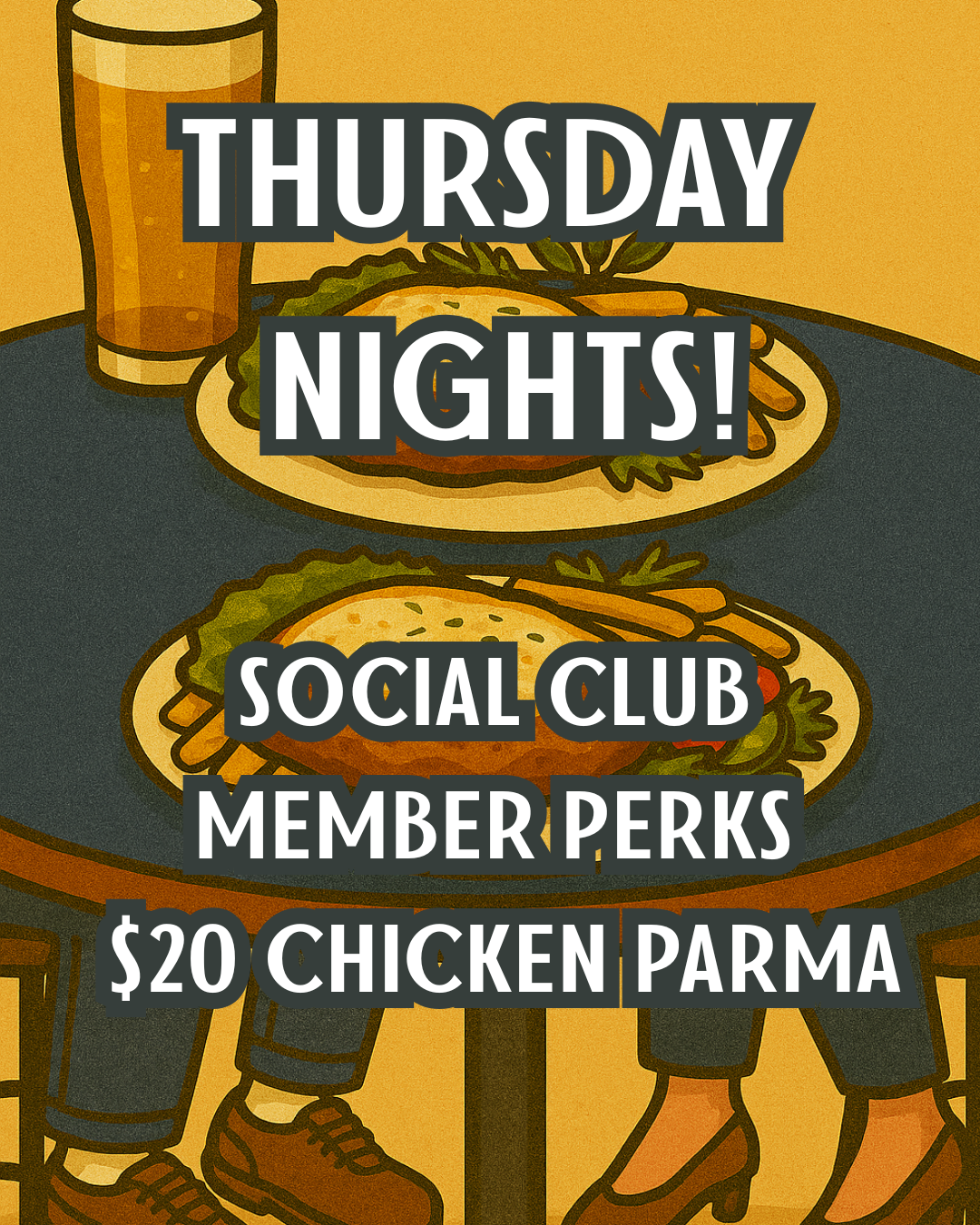 Social Club $20 Parma Night 